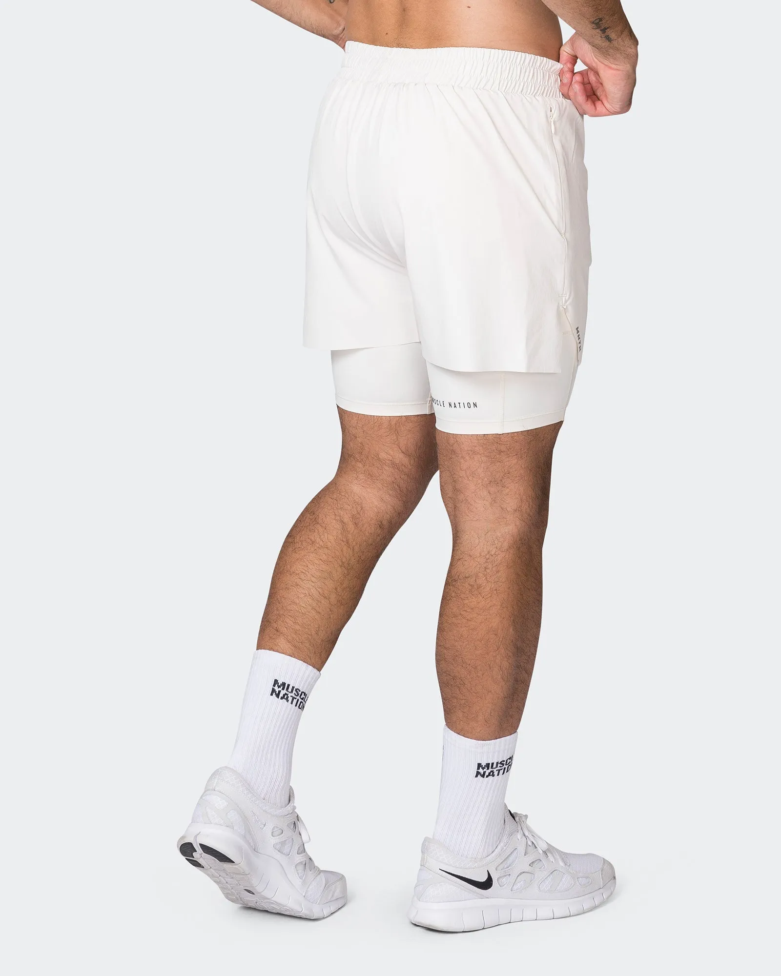 Replay 3" Shorts - Travertine sold by Muscle Nation