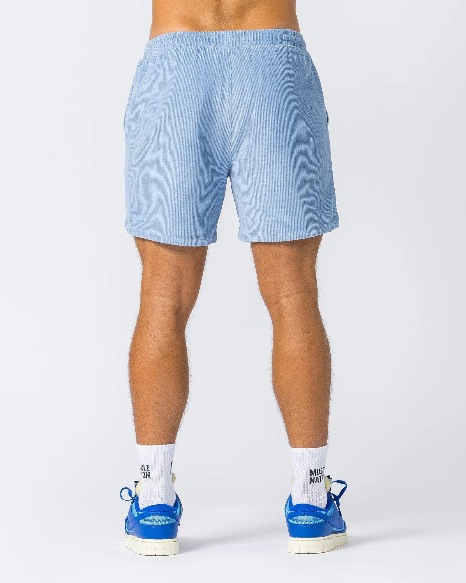 Daily Corduroy Shorts - Sky Blue sold by Muscle Nation product image thumbnail 4