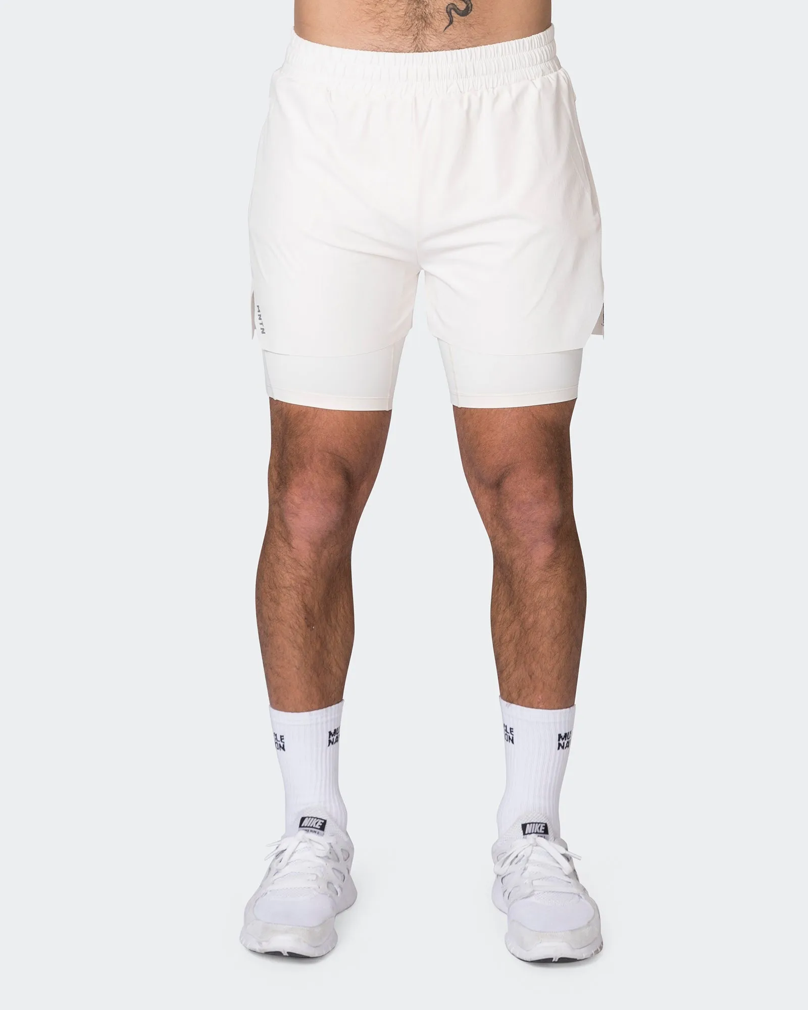 Replay 3" Shorts - Travertine sold by Muscle Nation product image thumbnail 3