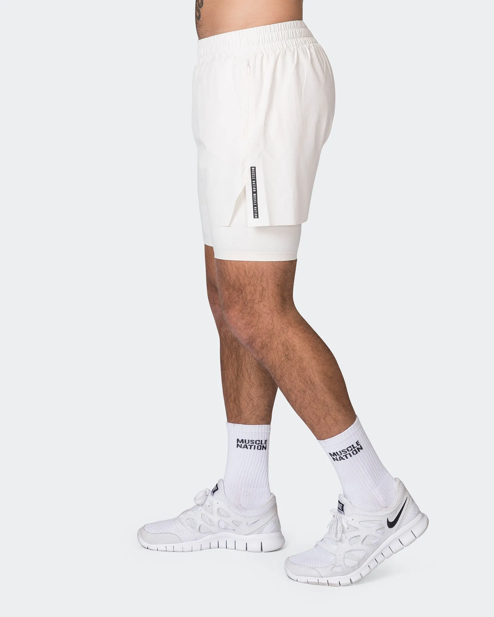 Replay 3" Shorts - Travertine sold by Muscle Nation product image thumbnail 5