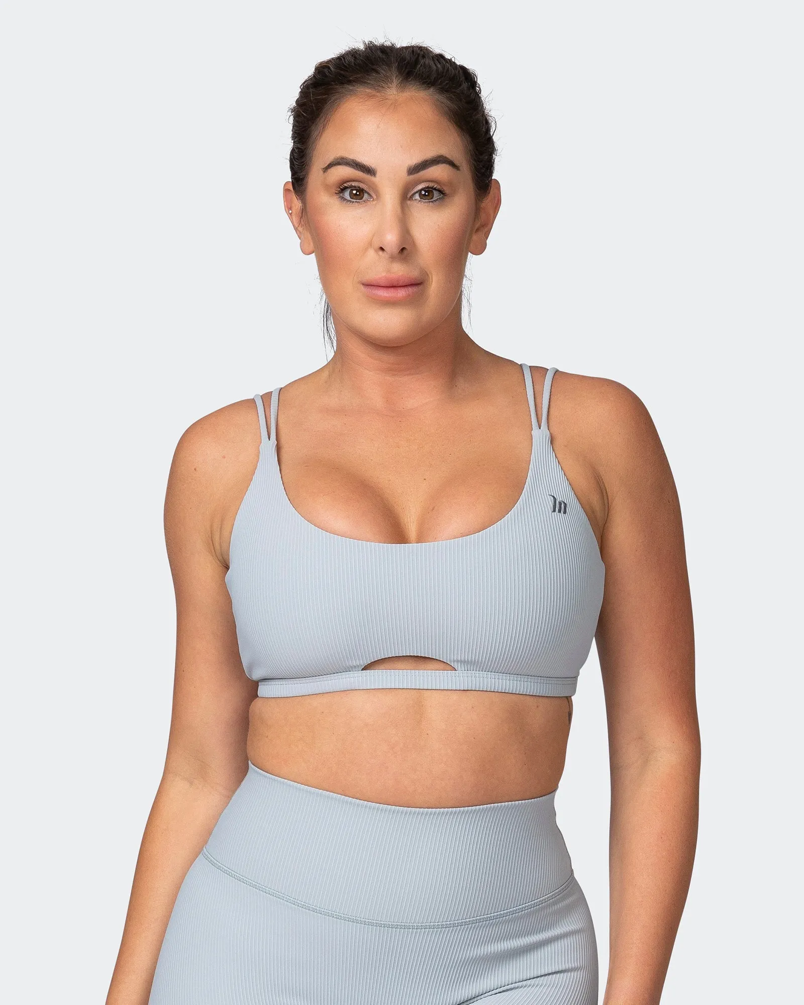 All Day Rib Bralette - Oyster sold by Muscle Nation