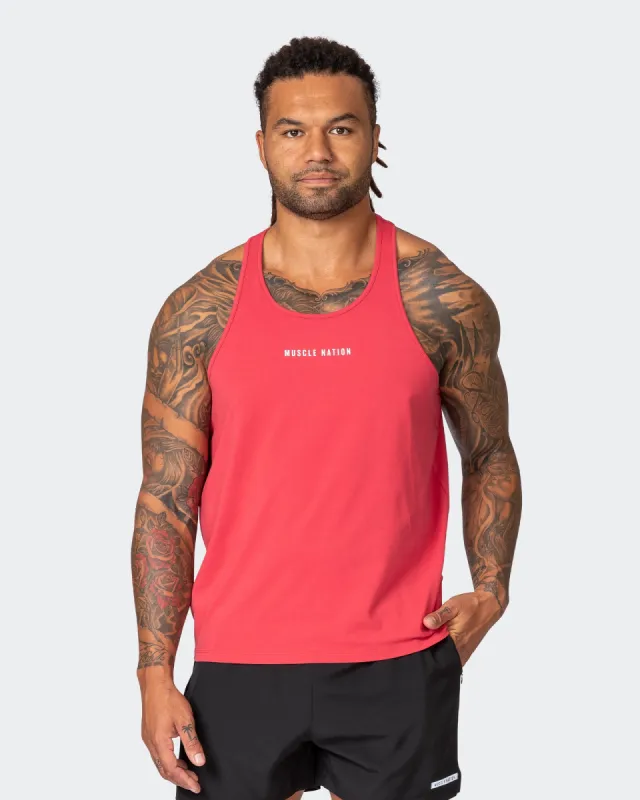 Infinite Y Back Singlet - Cardinal made by Muscle Nation