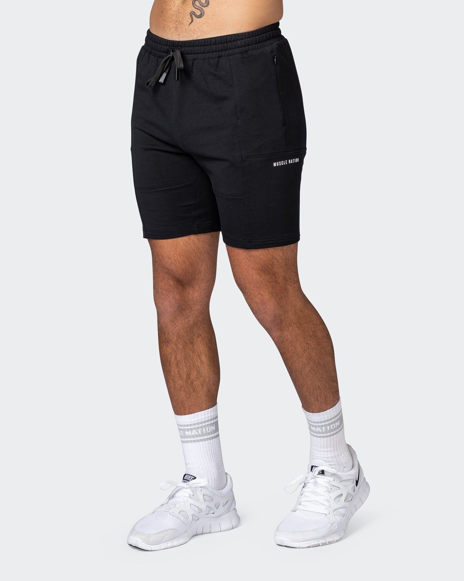 Combine Tapered Shorts - Black sold by Muscle Nation product image thumbnail 3