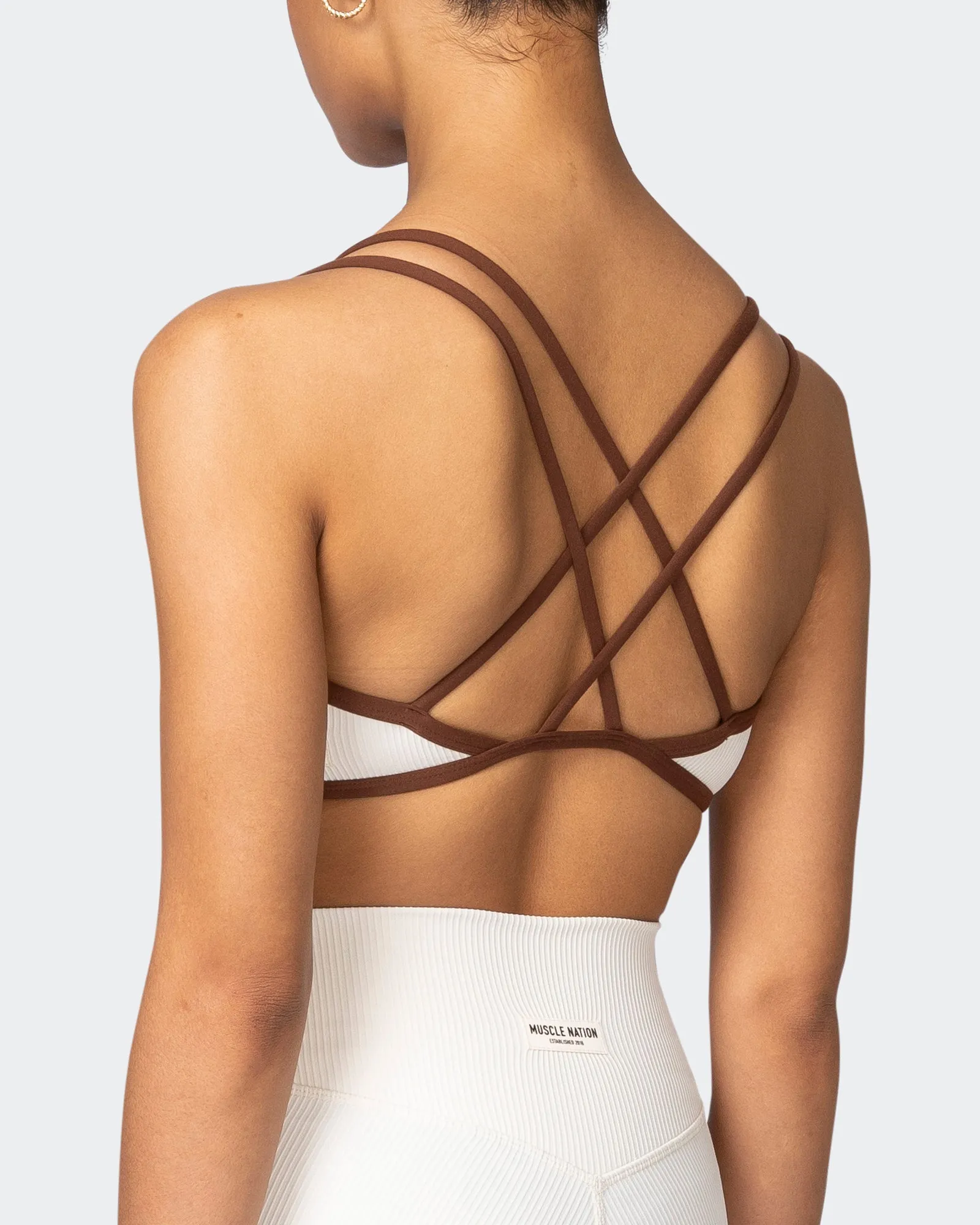 Curves Rib Bralette - Dew sold by Muscle Nation product image thumbnail 5
