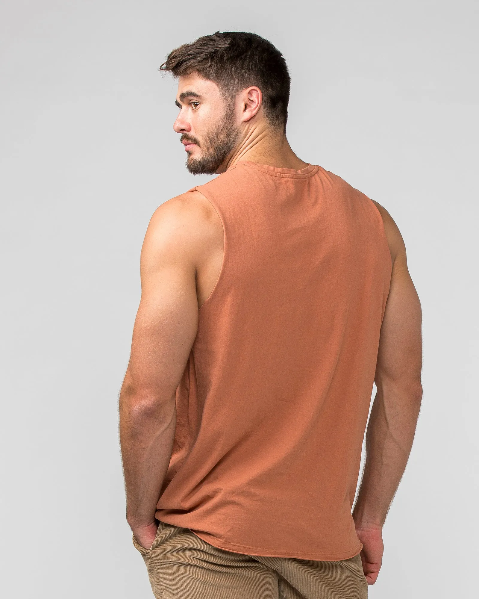 Classic Vintage Tank - Washed Sandstone sold by Muscle Nation product image thumbnail 3