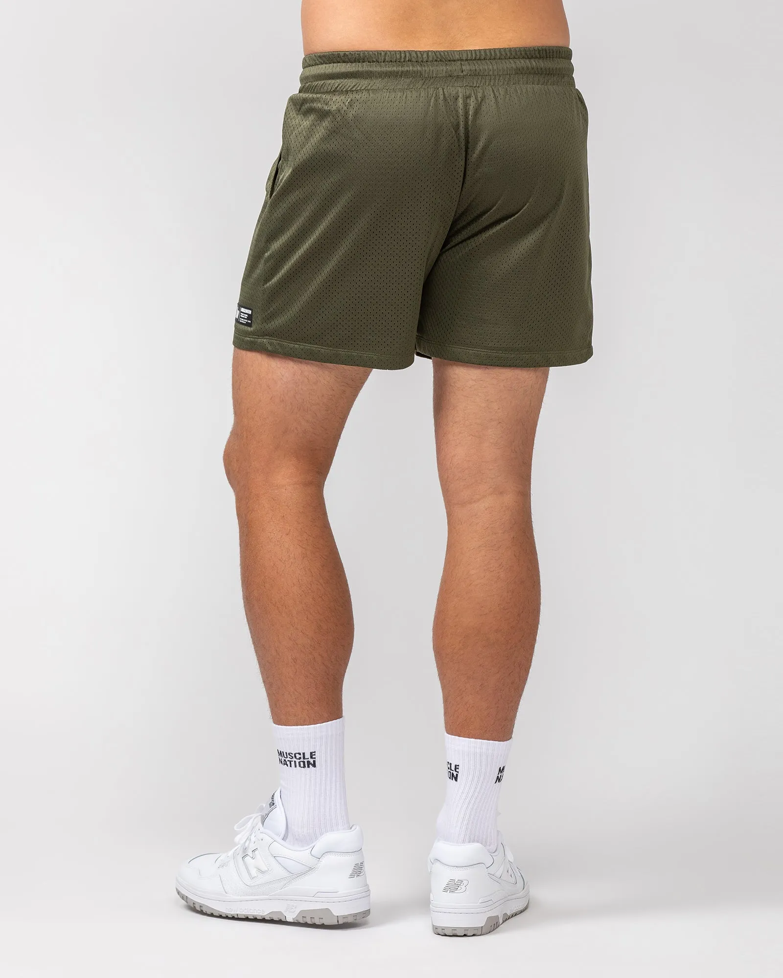 Lay Up 3.5" Shorts - Dark Khaki sold by Muscle Nation product image thumbnail 5