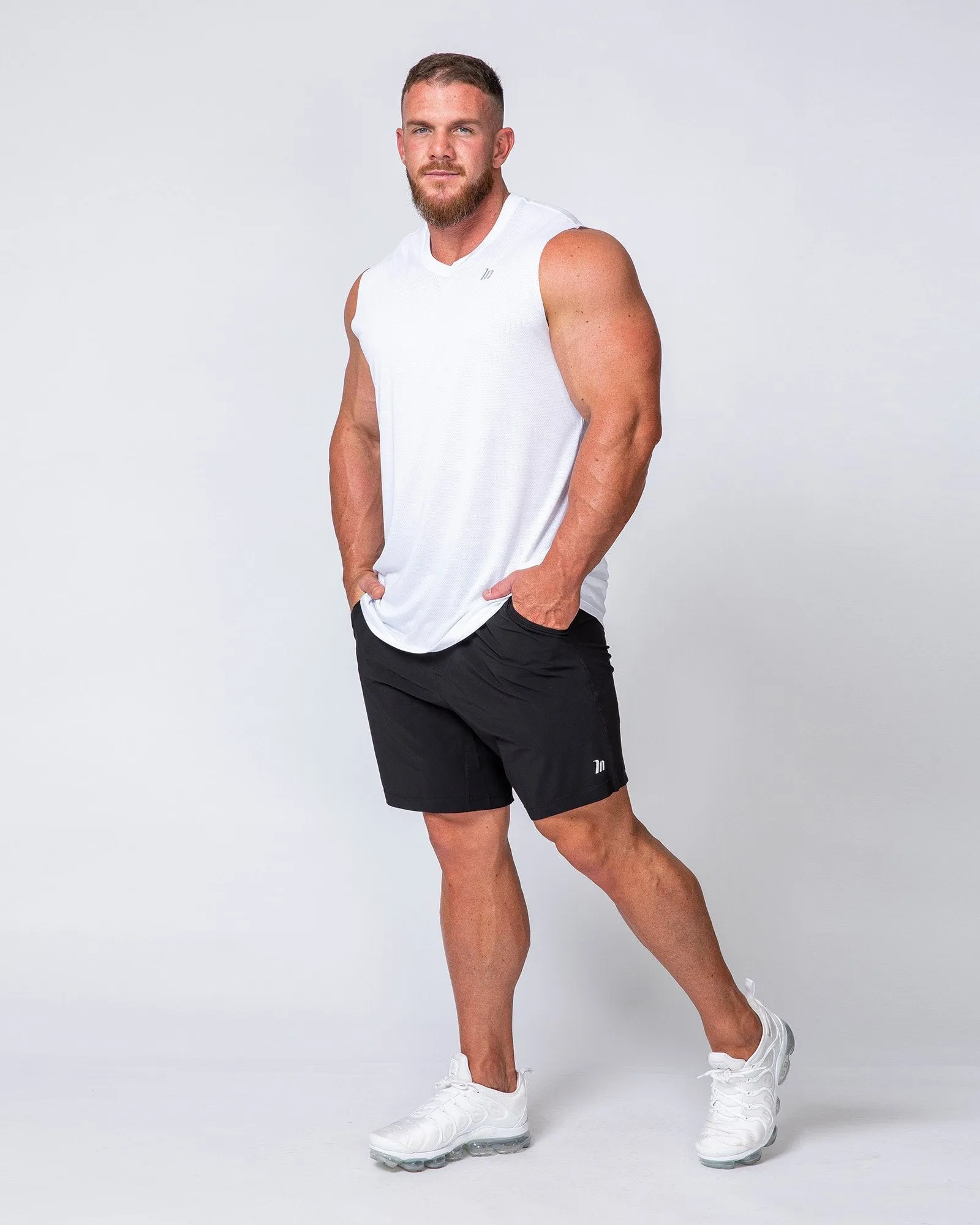 Running Tank - White sold by Muscle Nation
