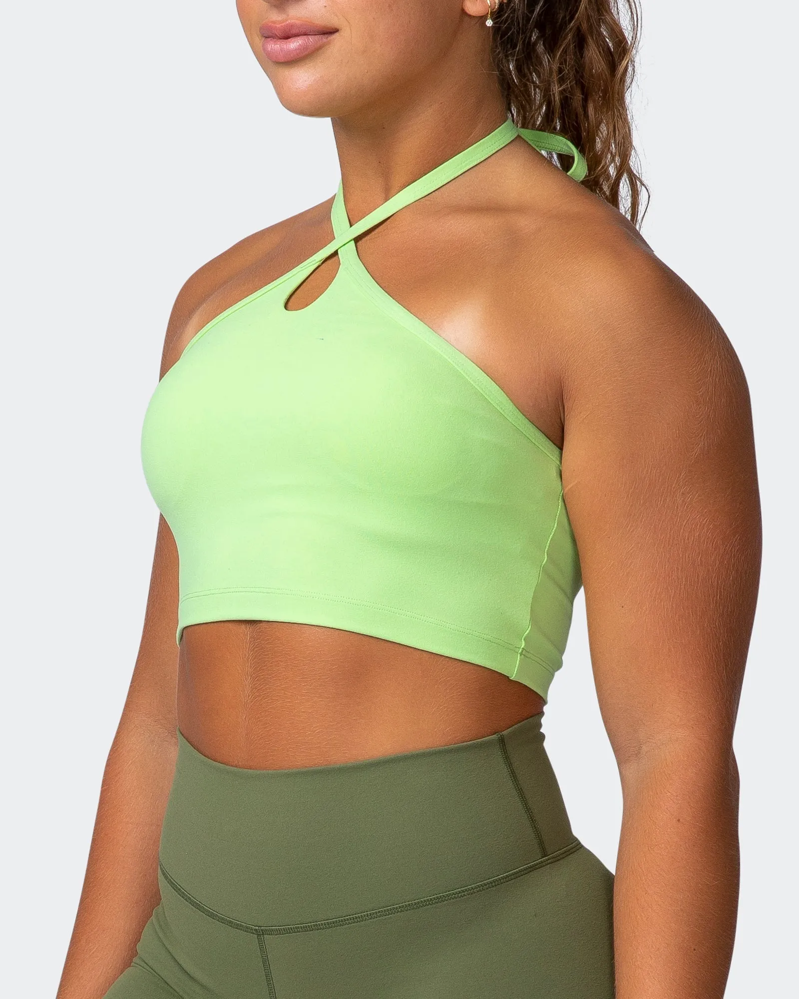 Shimmer Bra Tank Combo - Lime Flash sold by Muscle Nation product image thumbnail 3