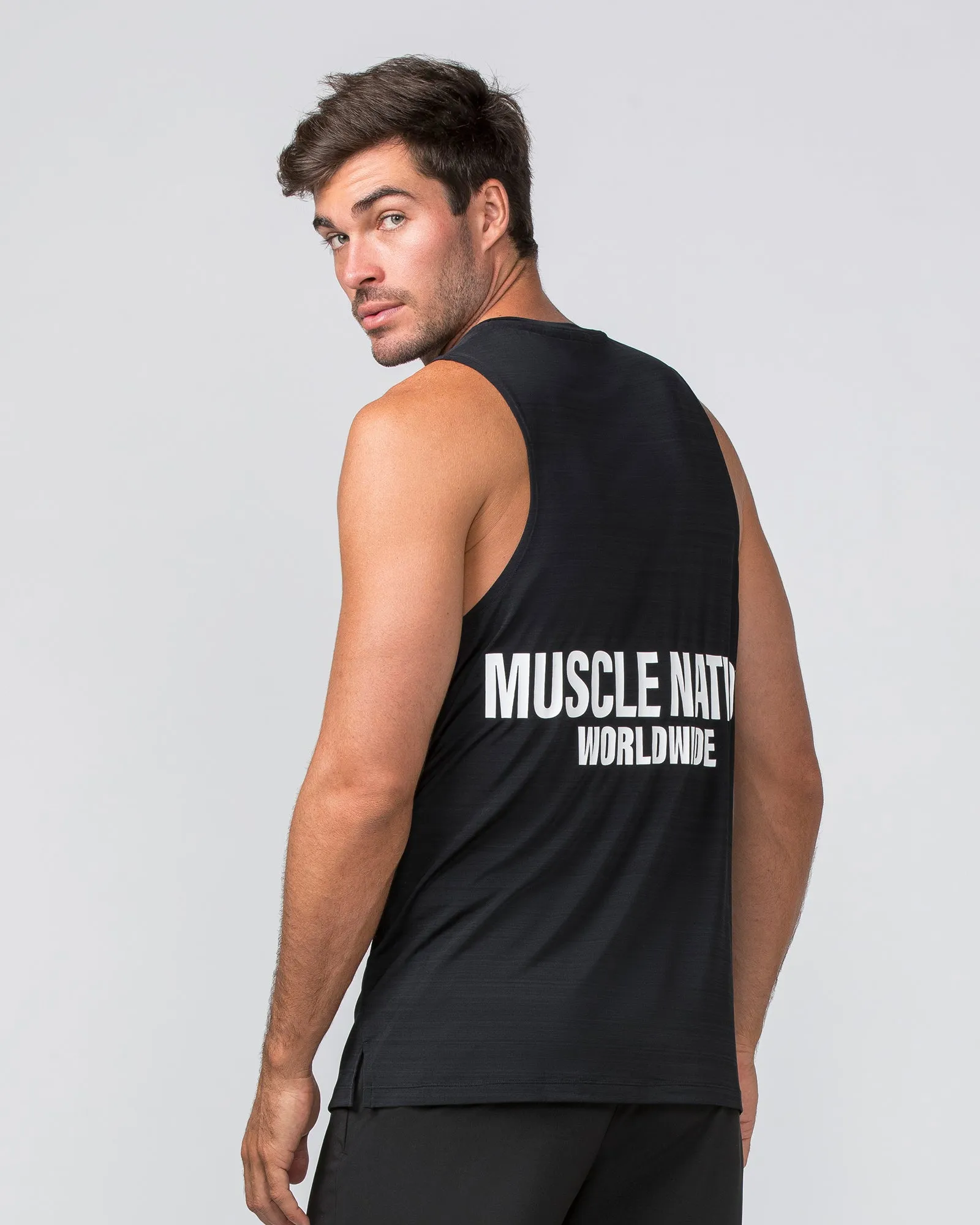 Worldwide Active Tank - Black sold by Muscle Nation product image thumbnail 4