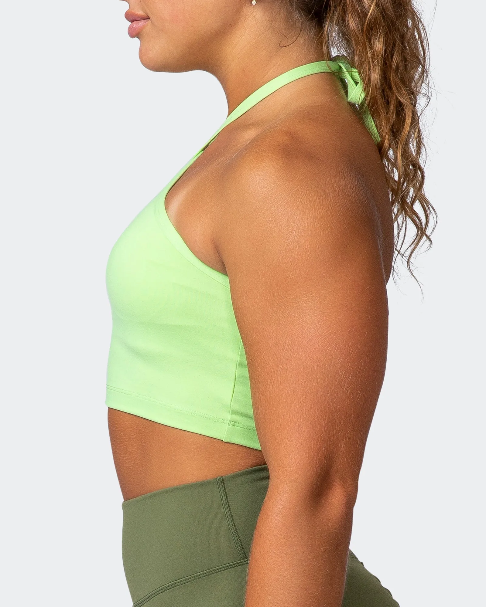 Shimmer Bra Tank Combo - Lime Flash sold by Muscle Nation product image thumbnail 4