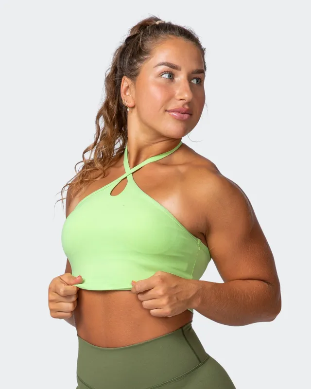 Shimmer Bra Tank Combo - Lime Flash sold by Muscle Nation