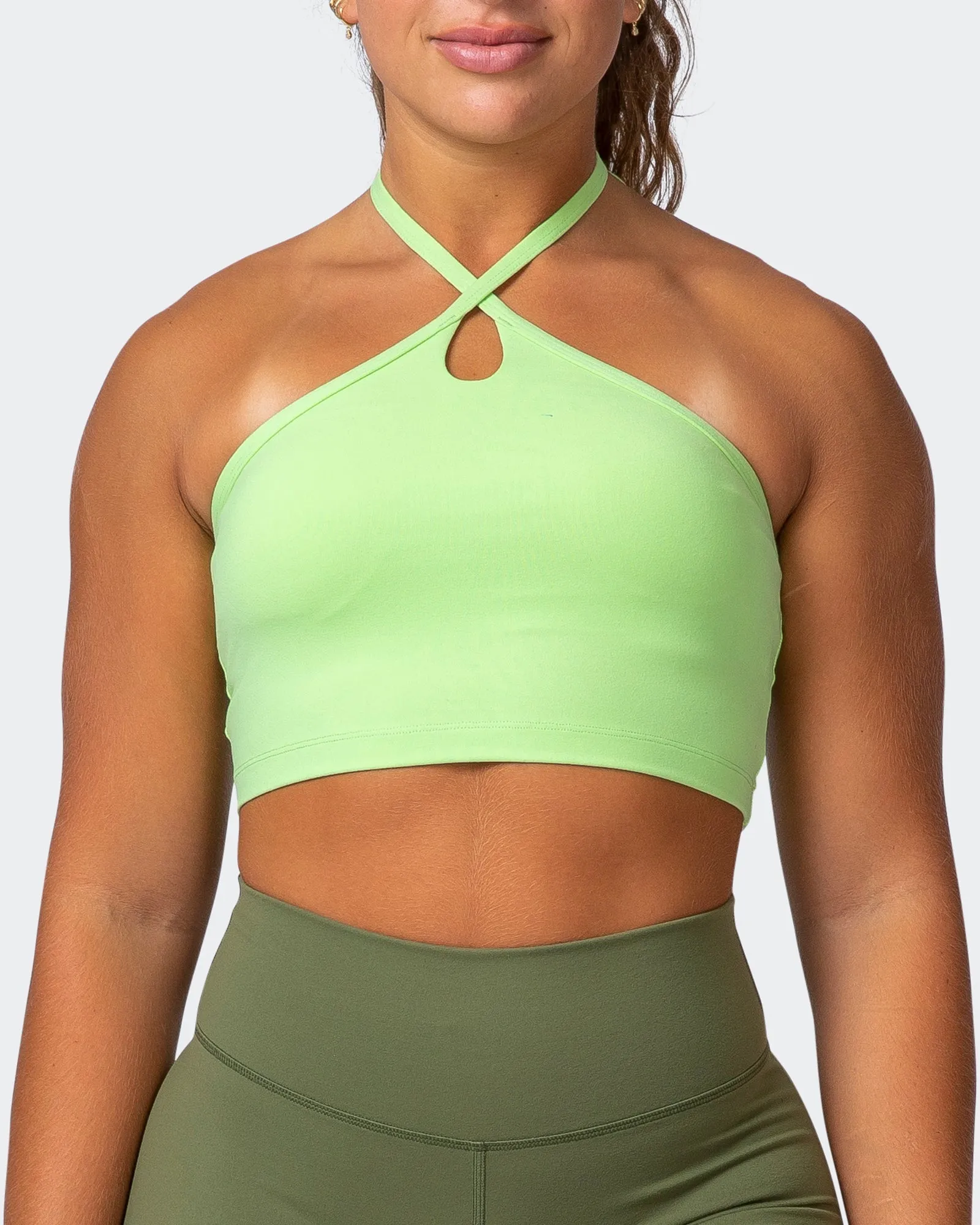 Shimmer Bra Tank Combo - Lime Flash sold by Muscle Nation product image thumbnail 2