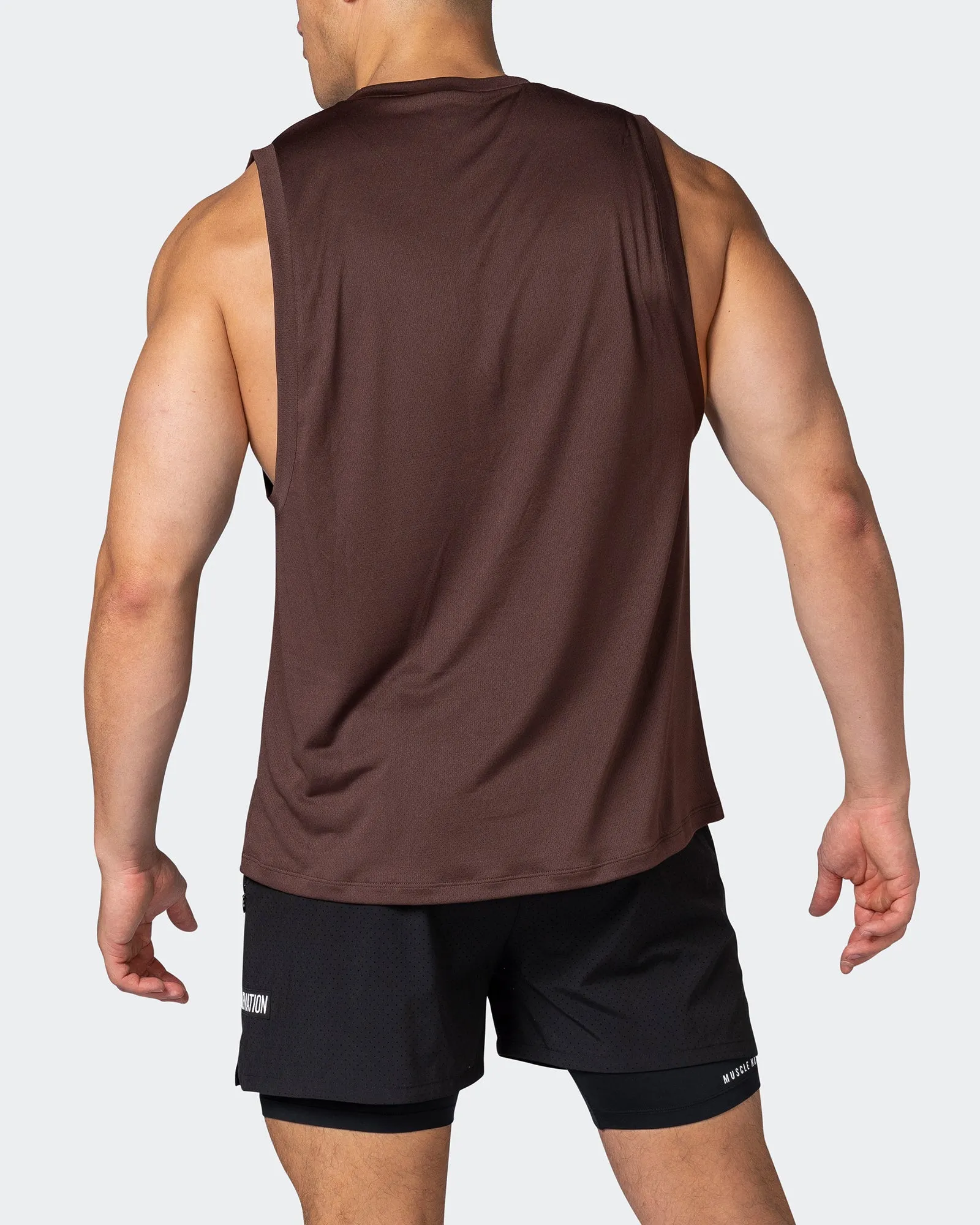 Burly Training Tank - Coffee sold by Muscle Nation product image thumbnail 5