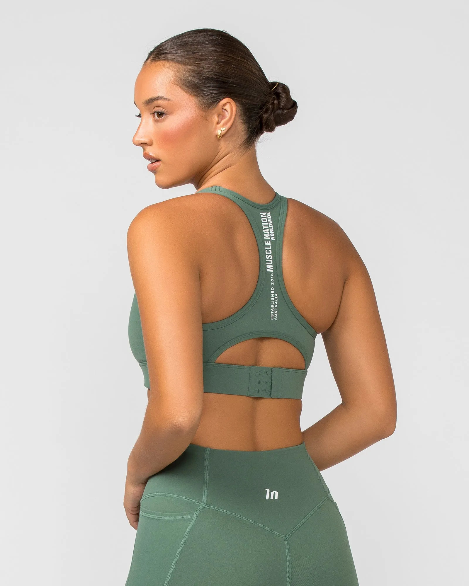 Faster Bra - Mineral Green sold by Muscle Nation product image thumbnail 4