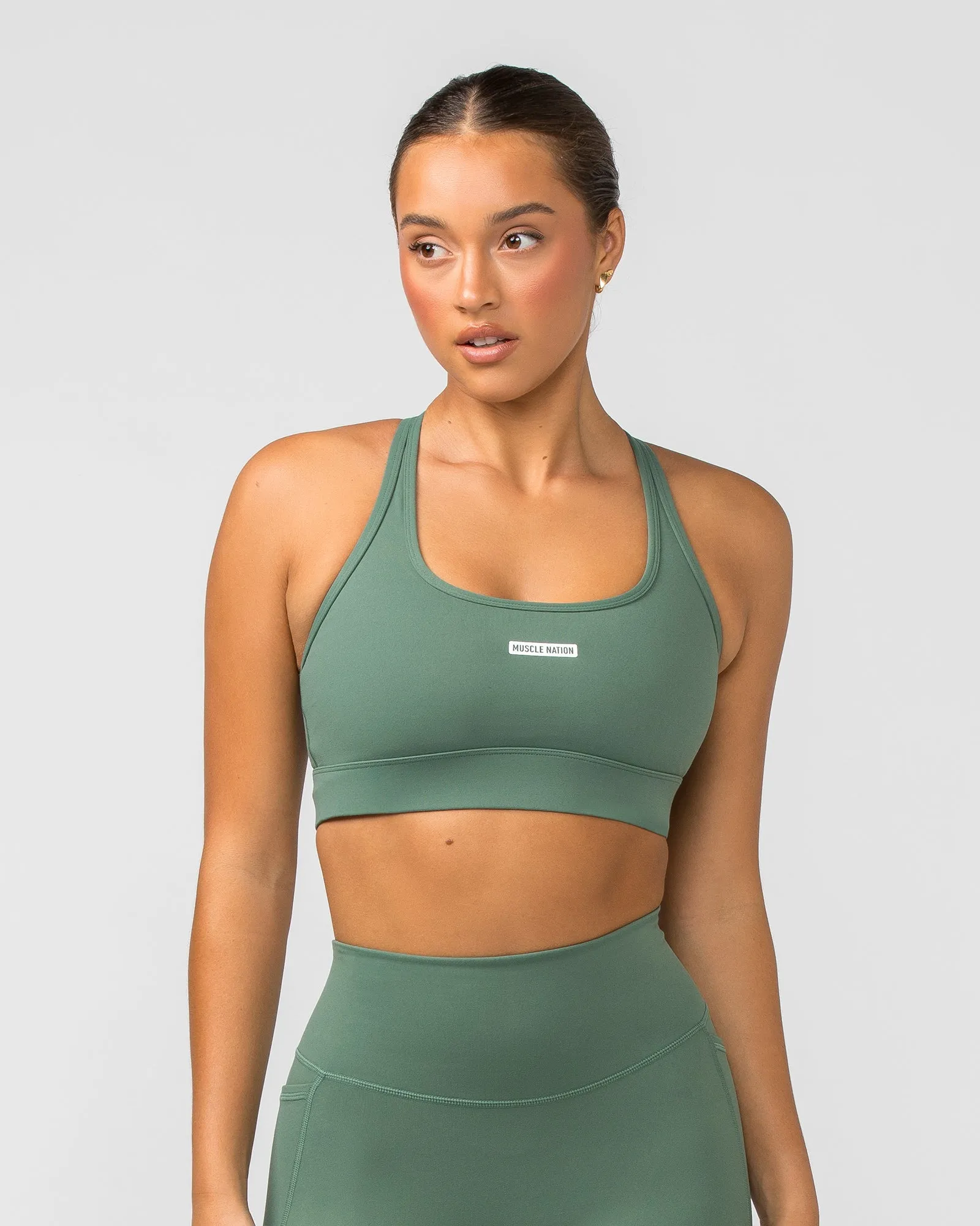 Faster Bra - Mineral Green sold by Muscle Nation product image thumbnail 2