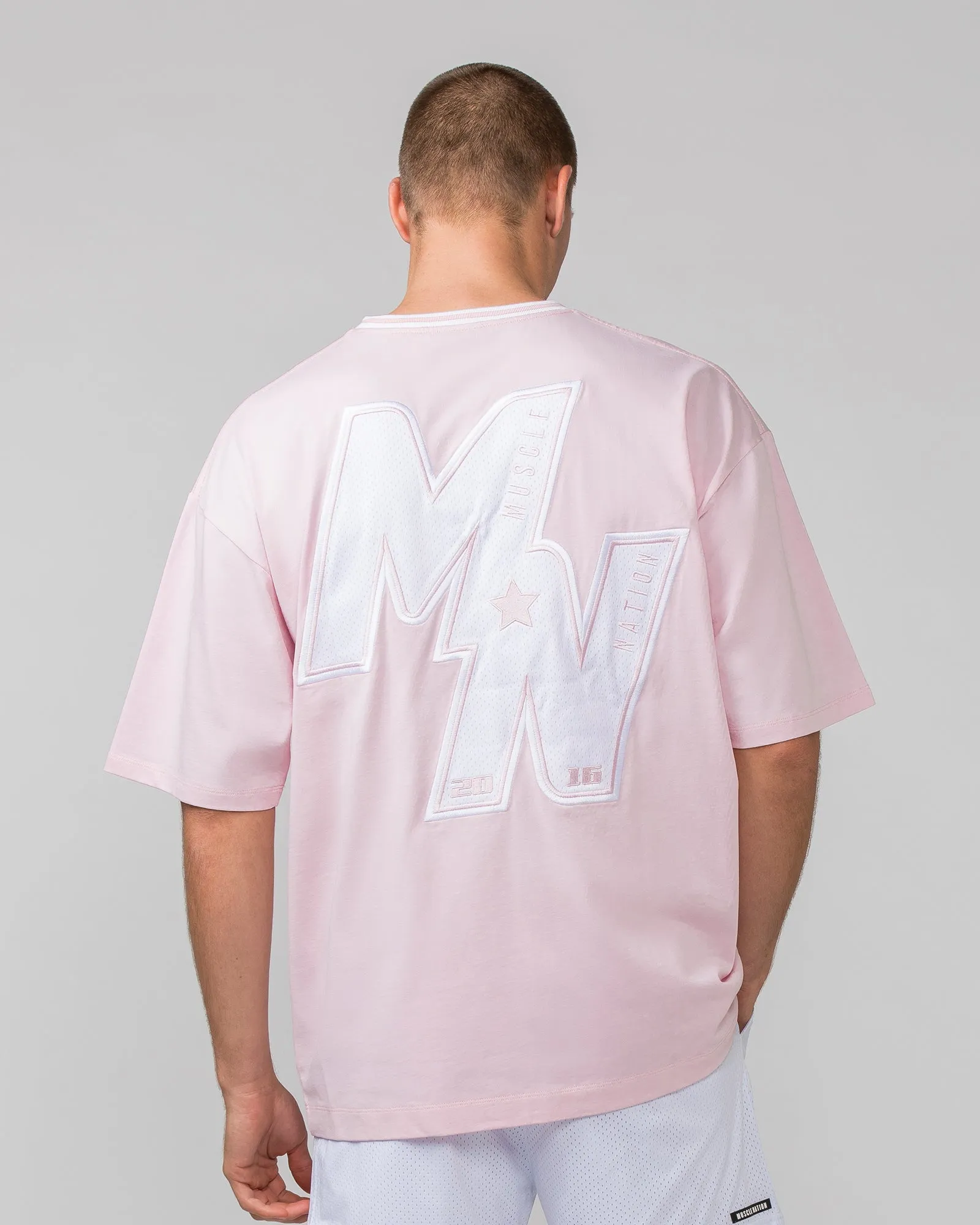 Throwback Oversized Tee - Soft Pink sold by Muscle Nation product image thumbnail 5