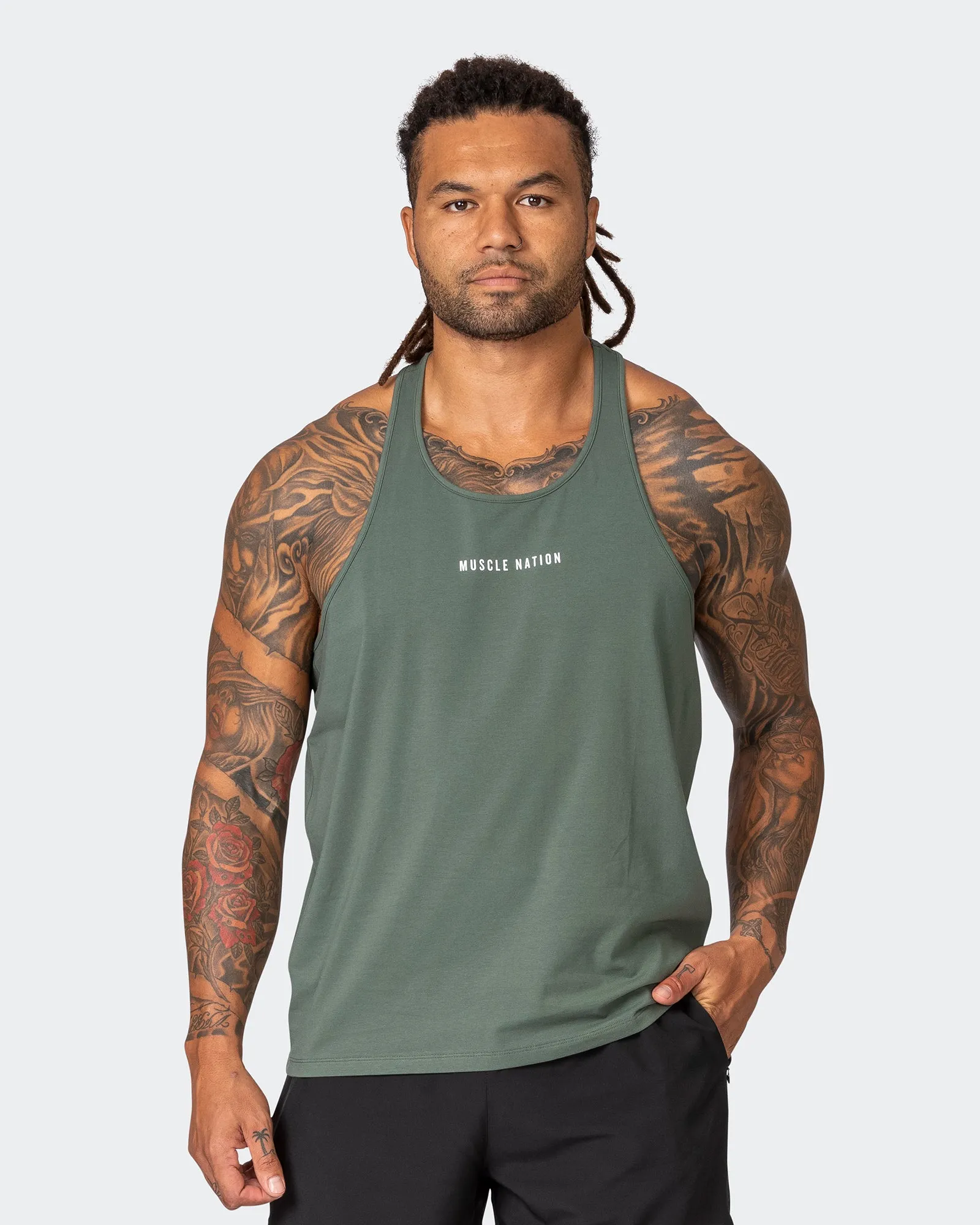 Infinite Y Back Singlet - Cypress sold by Muscle Nation product image thumbnail 2