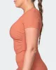 Rival Cropped Rib Top - Burnt Sienna sold by Muscle Nation