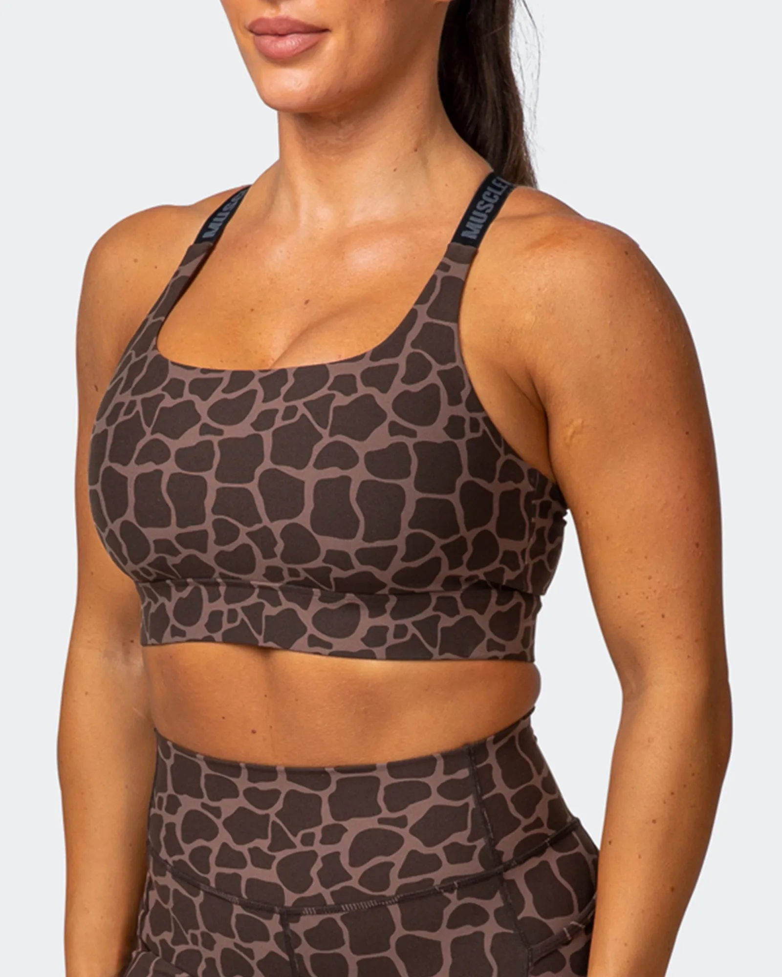 Stability Bra - Tonal Giraffe Print sold by Muscle Nation product image thumbnail 3