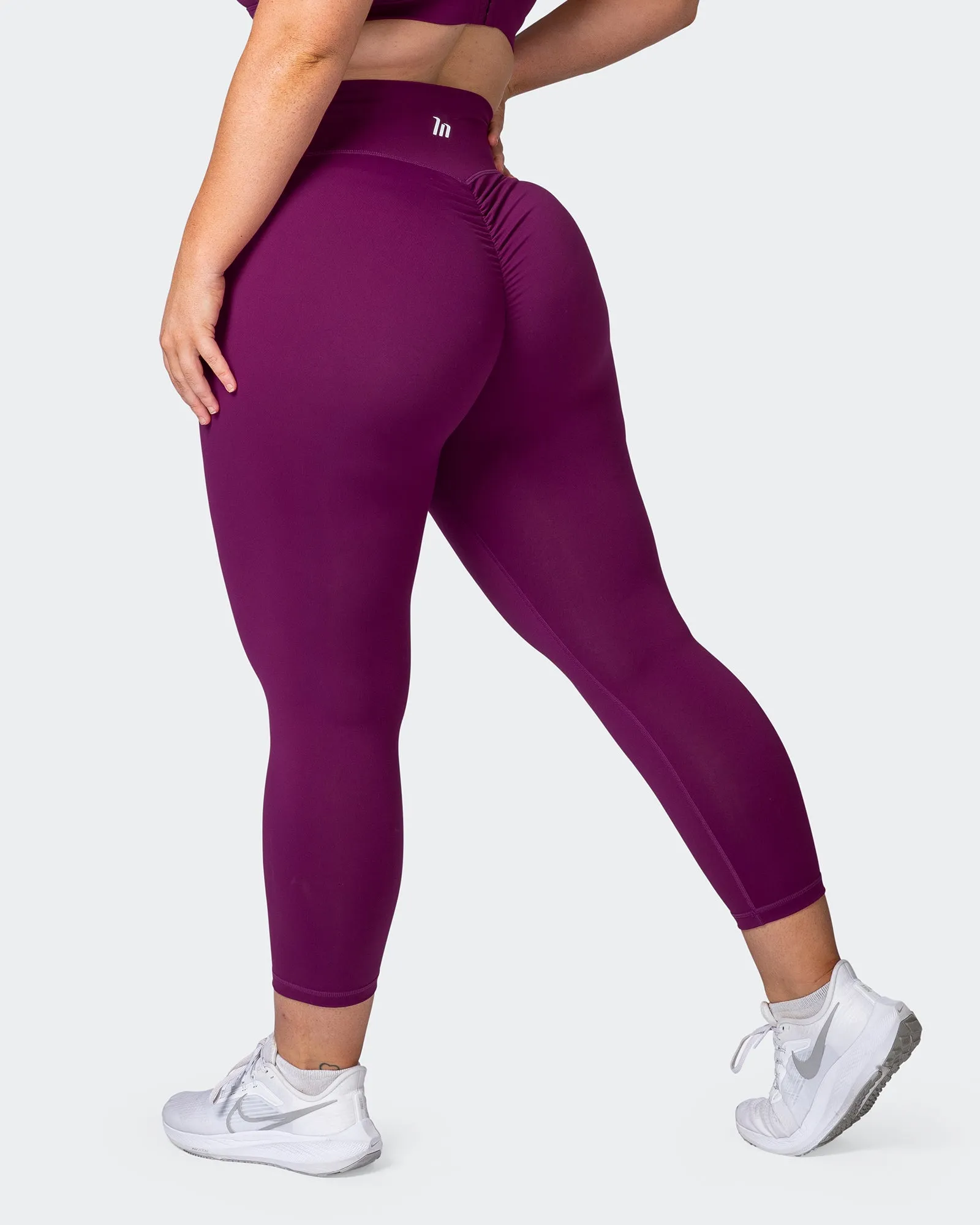 Signature Scrunch 7/8 Leggings - Huckleberry sold by Muscle Nation