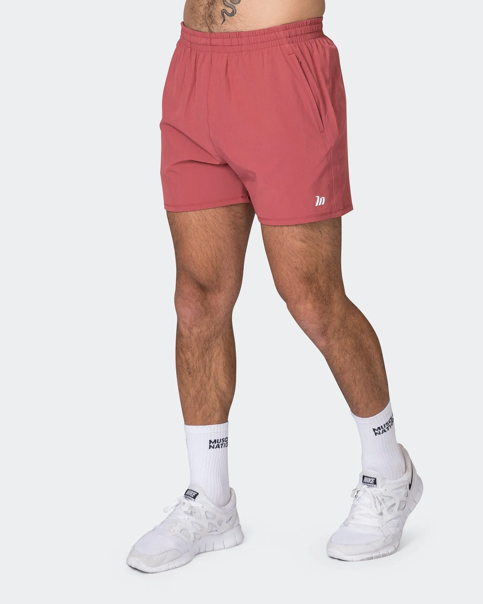 New Heights 4" Shorts - Dusty Red sold by Muscle Nation product image thumbnail 3
