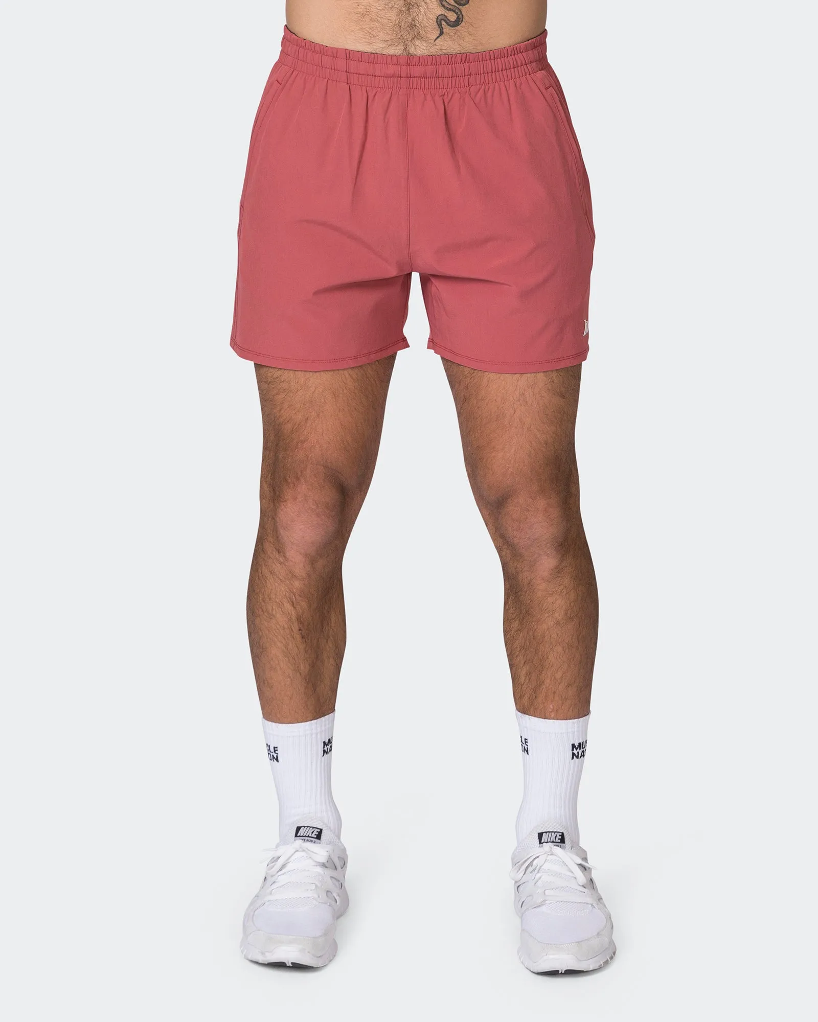 New Heights 4" Shorts - Dusty Red sold by Muscle Nation product image thumbnail 2