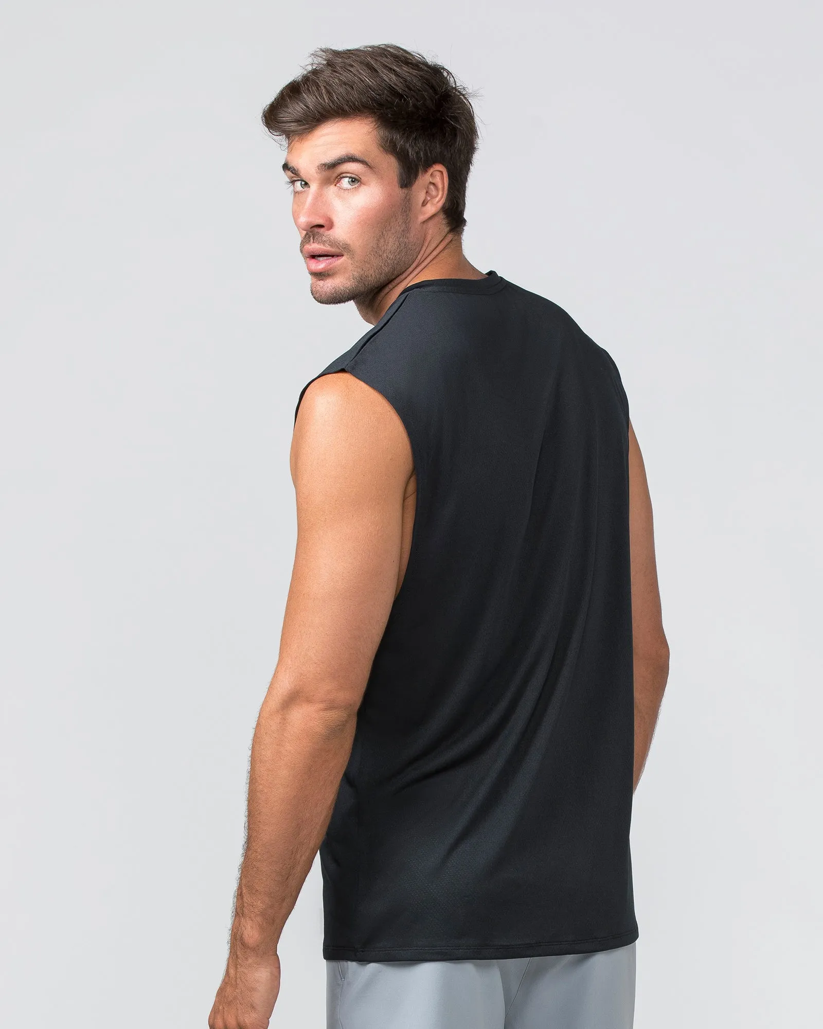 Relaxed Active Tank - Black sold by Muscle Nation product image thumbnail 4