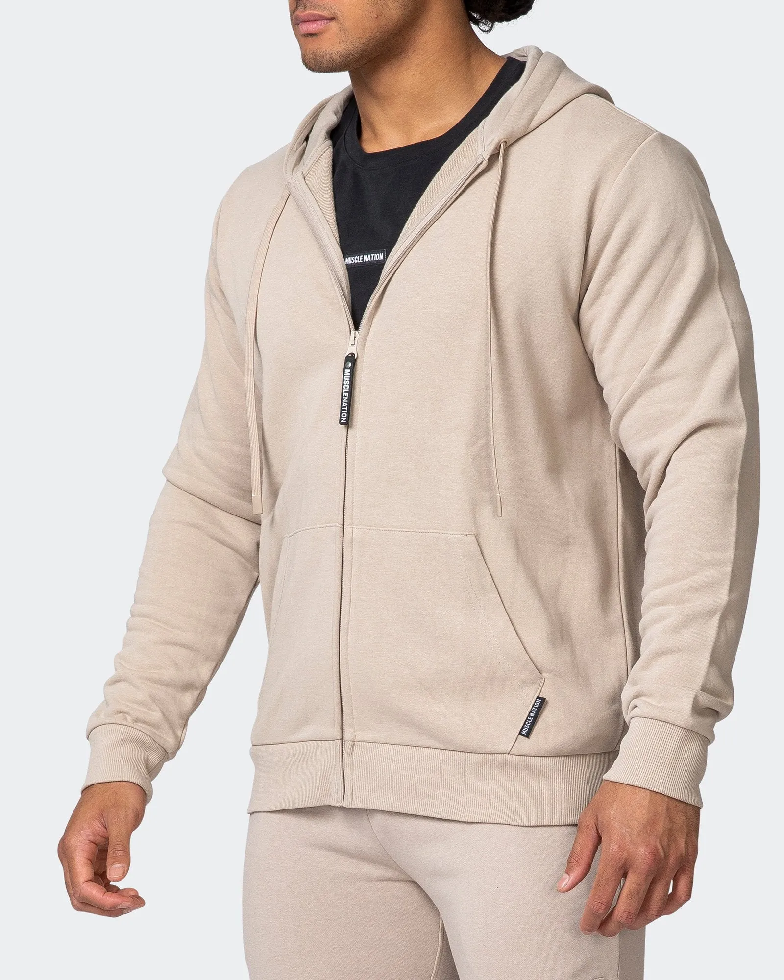 Zip Up Hoodie - Bone sold by Muscle Nation product image thumbnail 4
