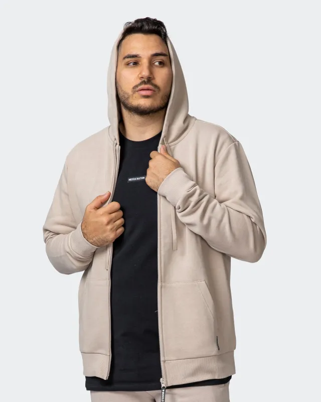 Zip Up Hoodie - Bone sold by Muscle Nation
