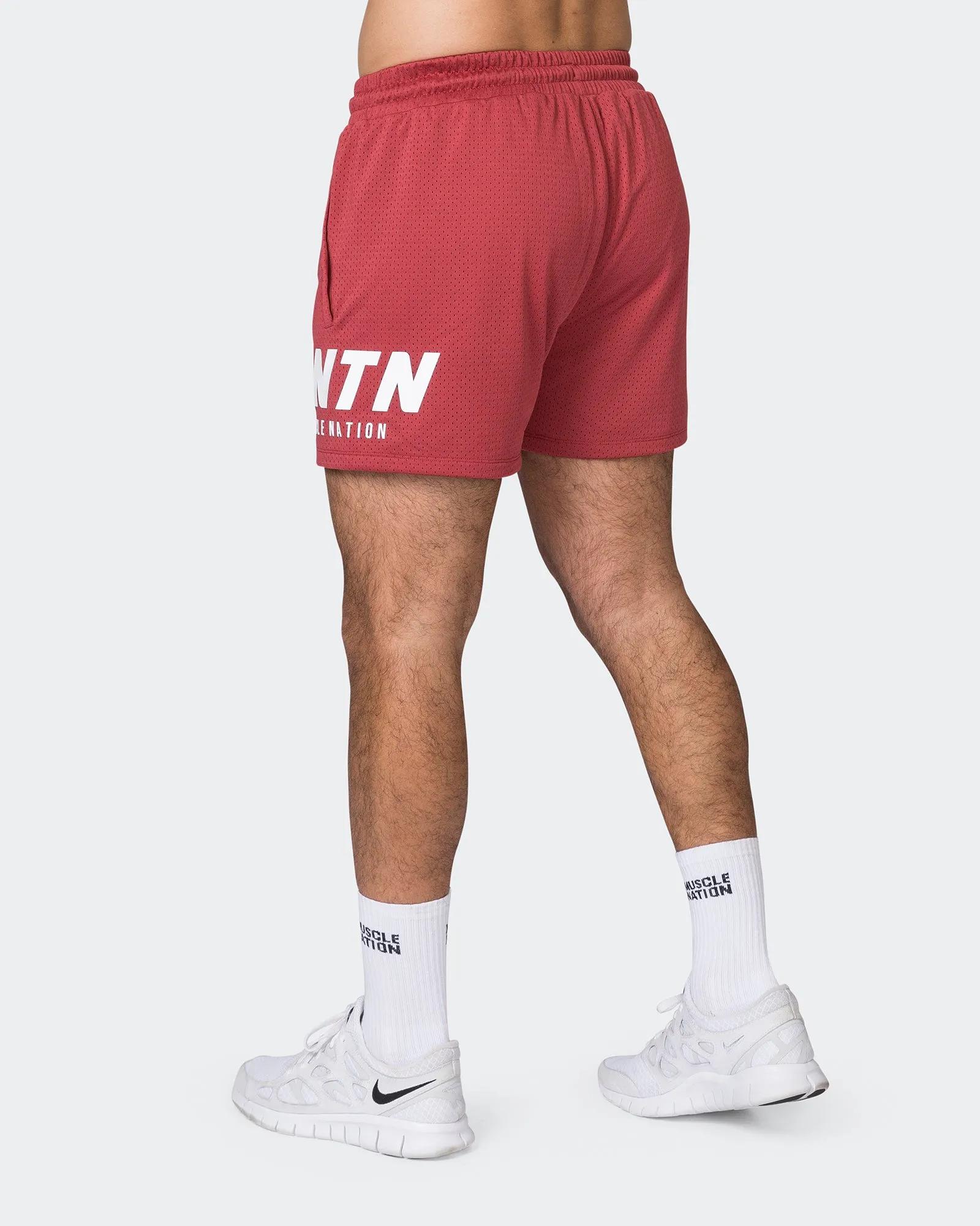 MNTN Lay Up 3.5" Shorts - Dusty Red sold by Muscle Nation product image thumbnail 5