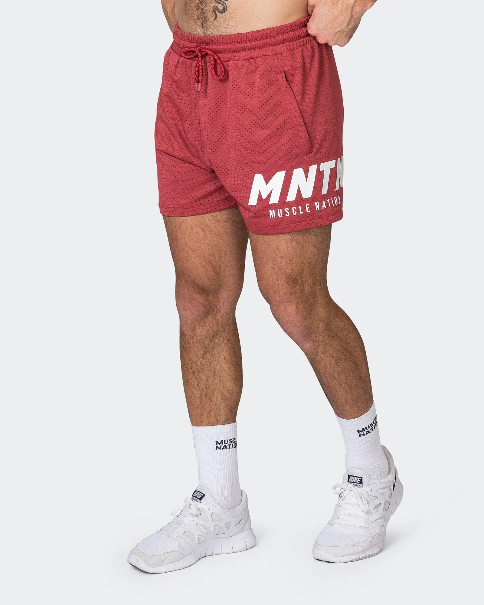 MNTN Lay Up 3.5" Shorts - Dusty Red sold by Muscle Nation