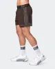 Reflective Training Shorts - Cocoa sold by Muscle Nation