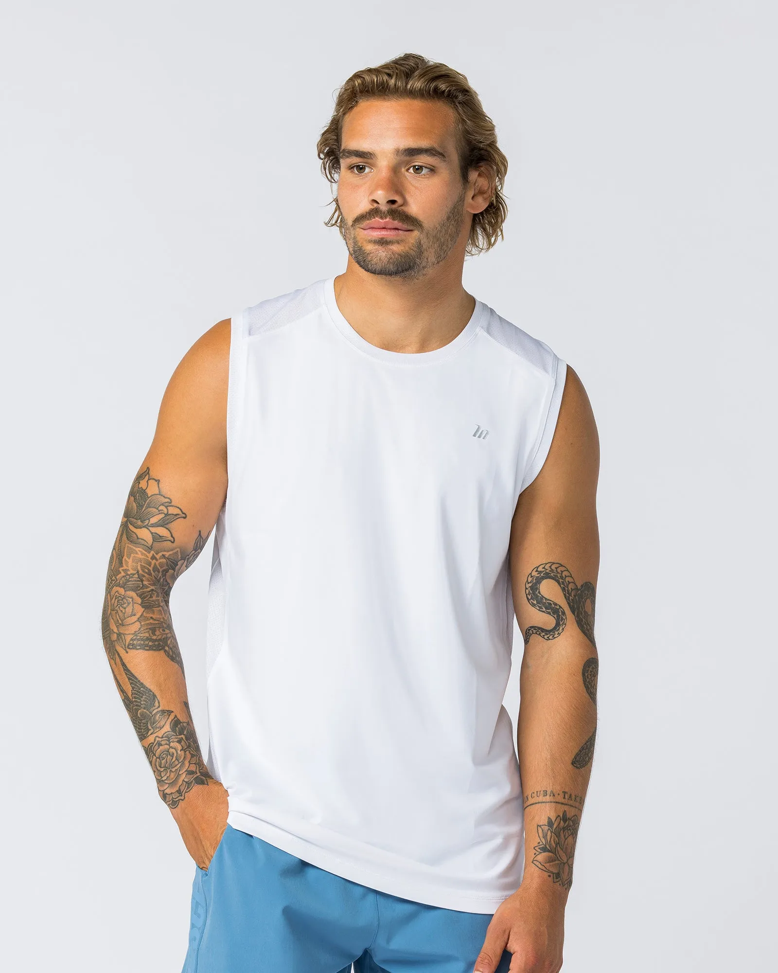 Ventilation Tank - White sold by Muscle Nation