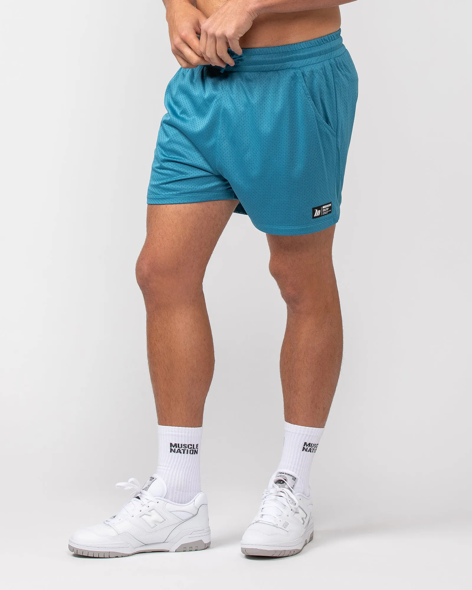 Lay Up 3.5" Shorts - Indigo sold by Muscle Nation product image thumbnail 2
