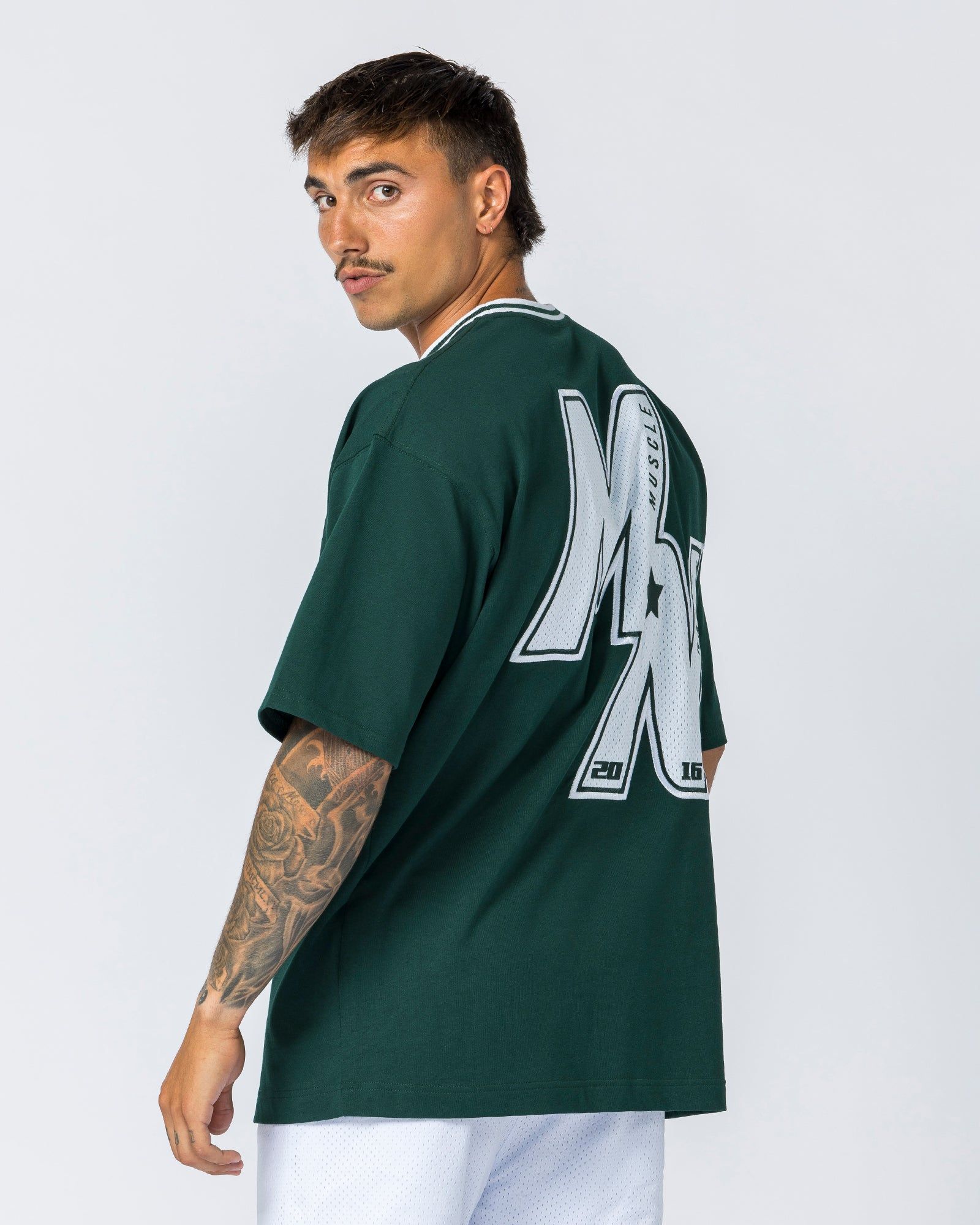 Throwback Oversized Tee - Sporting Green sold by Muscle Nation product image thumbnail 3