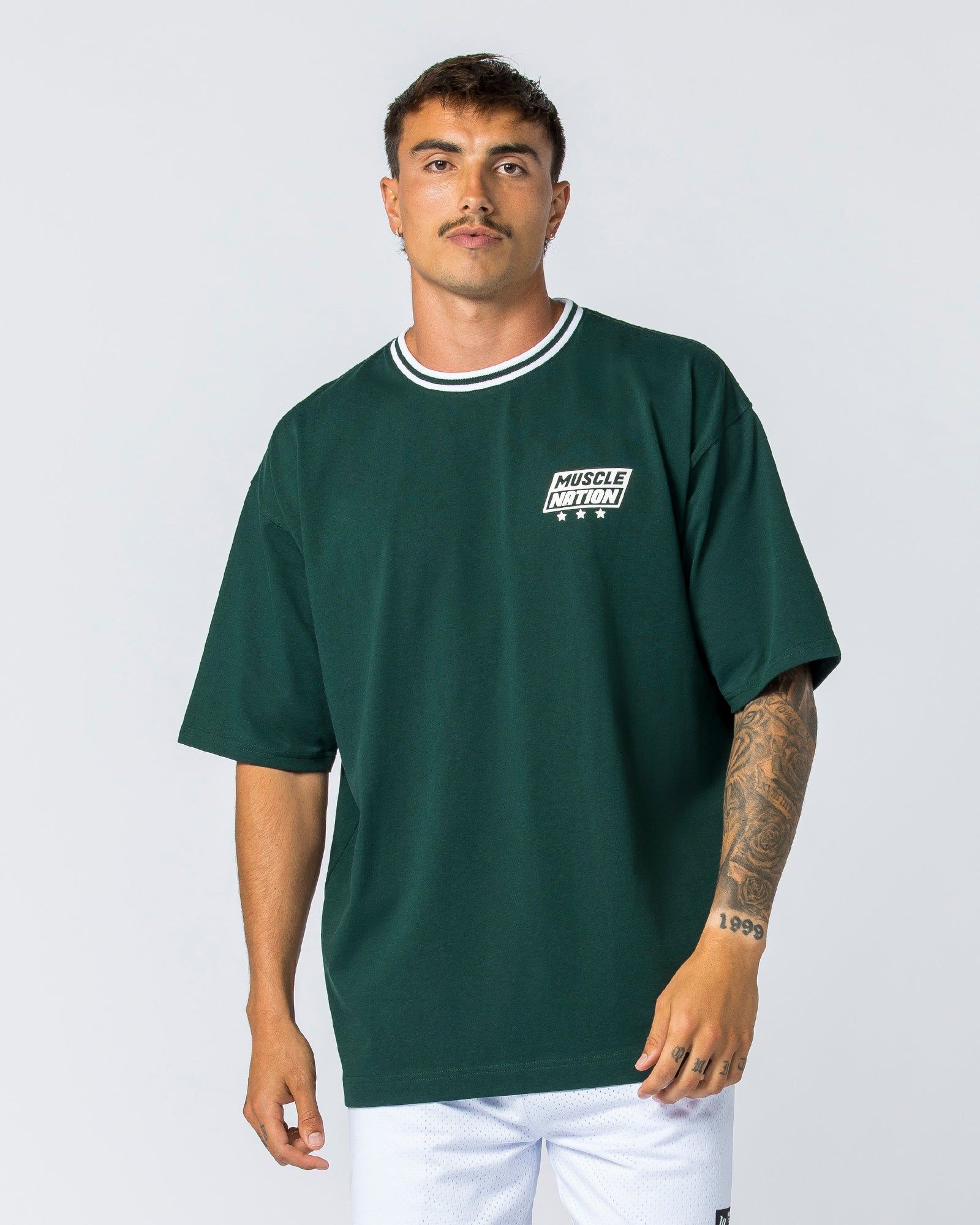Throwback Oversized Tee - Sporting Green sold by Muscle Nation product image thumbnail 2