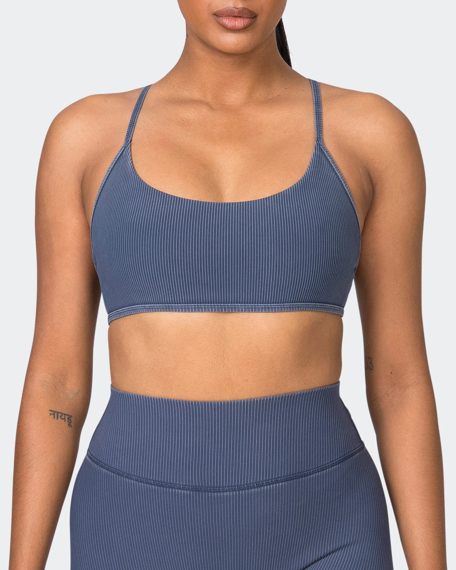 Essence Vintage Rib Bralette - Washed Spellbound sold by Muscle Nation product image thumbnail 2