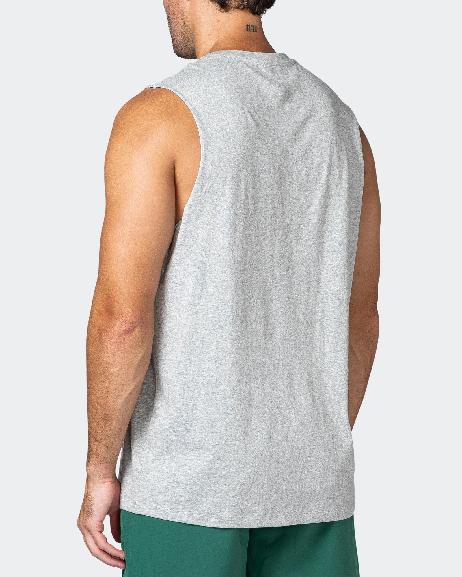 Team MN Tank - Light Grey Marl sold by Muscle Nation product image thumbnail 5
