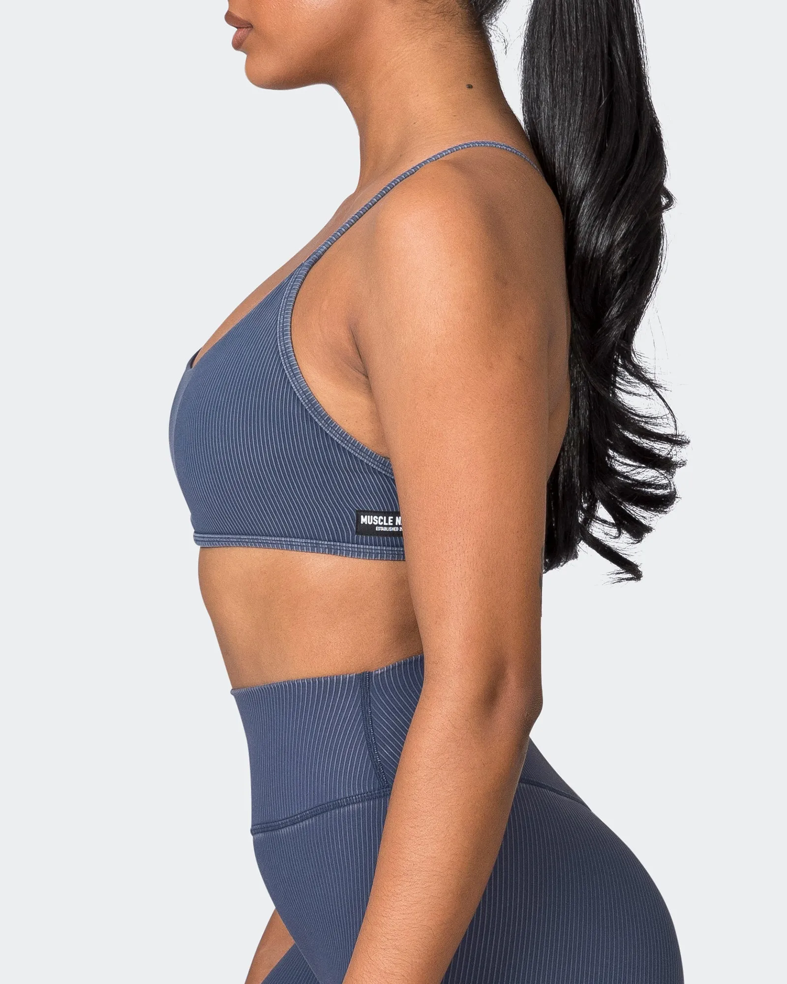 Essence Vintage Rib Bralette - Washed Spellbound sold by Muscle Nation product image thumbnail 4