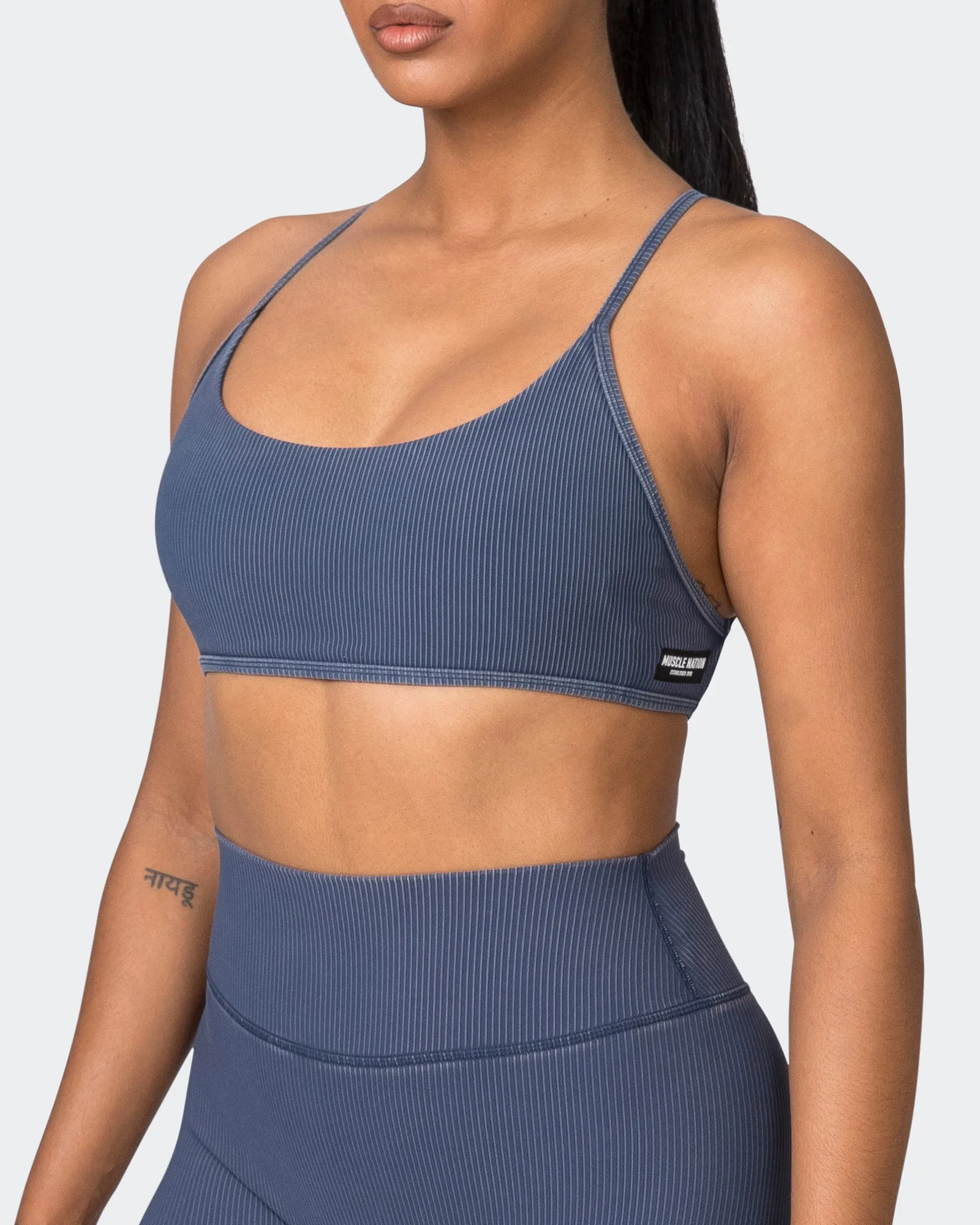 Essence Vintage Rib Bralette - Washed Spellbound sold by Muscle Nation product image thumbnail 3