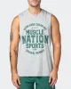 Team MN Tank - Light Grey Marl sold by Muscle Nation