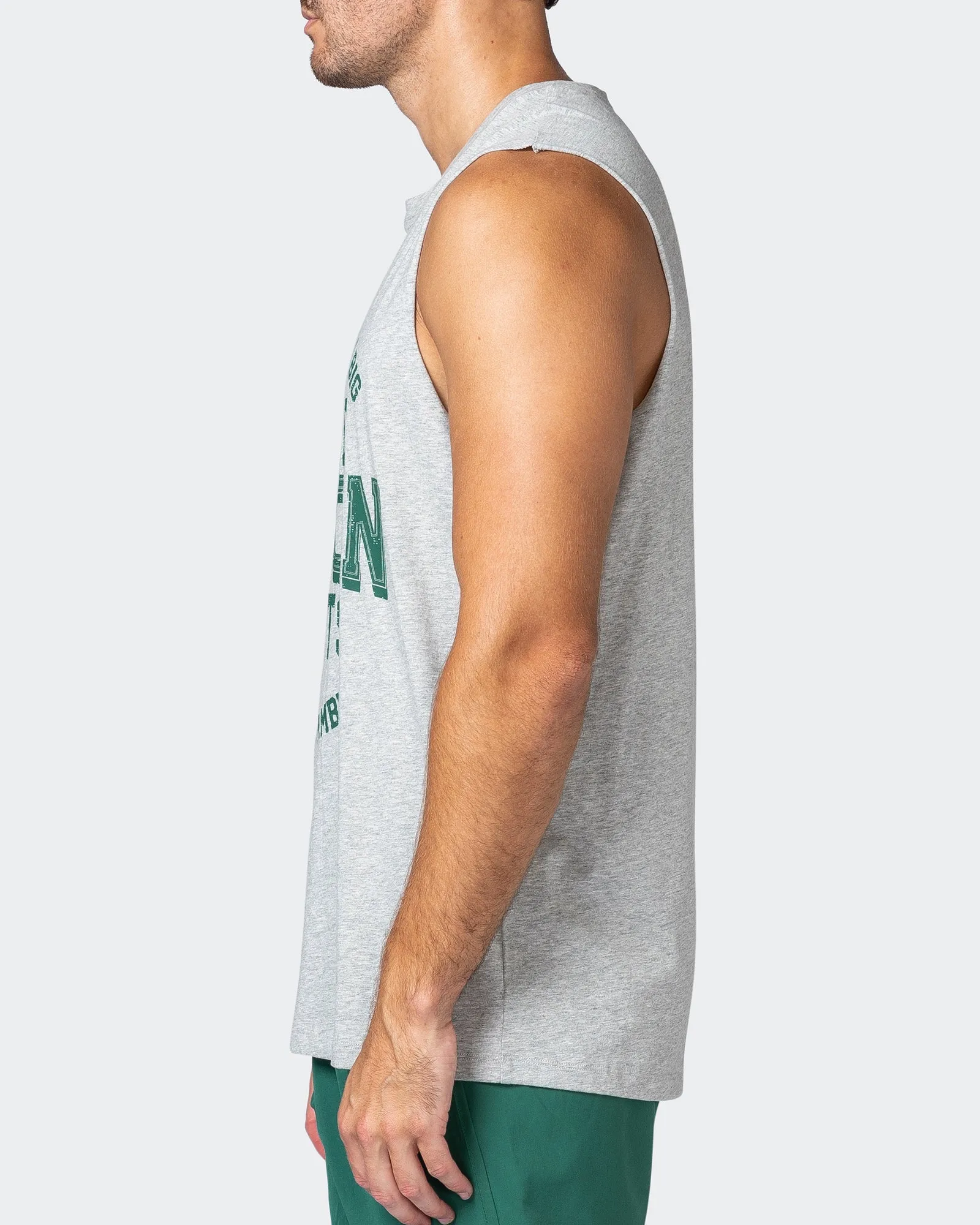 Team MN Tank - Light Grey Marl sold by Muscle Nation product image thumbnail 4