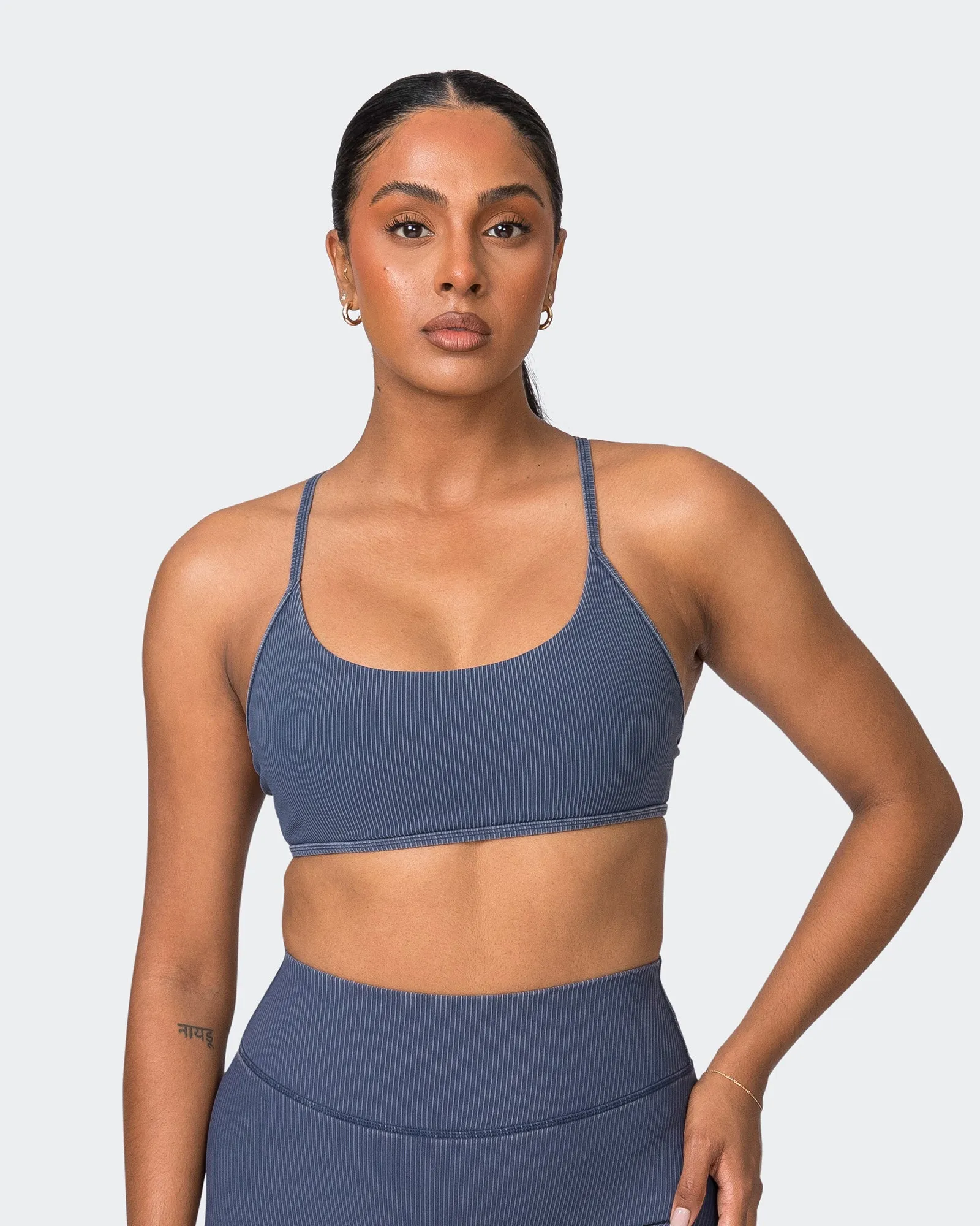 Essence Vintage Rib Bralette - Washed Spellbound sold by Muscle Nation