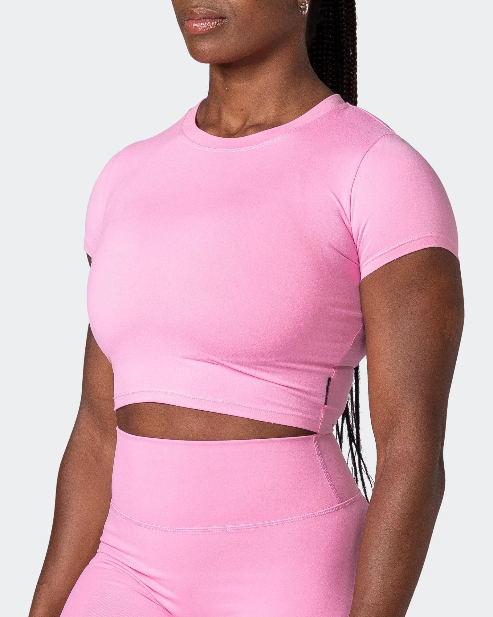 MN Everyday Cropped Tee - Candy Pink sold by Muscle Nation product image thumbnail 3