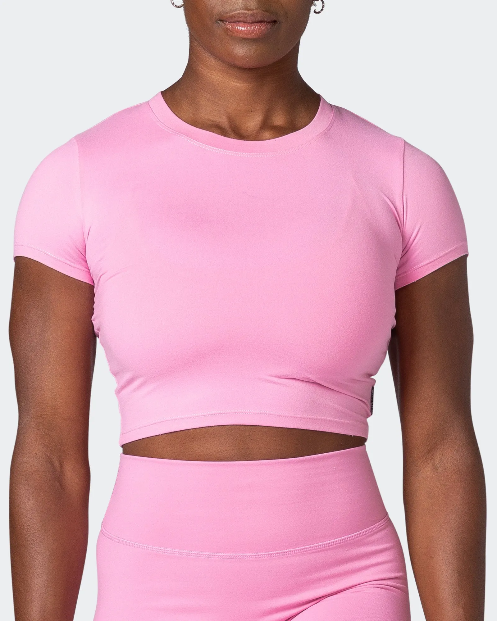 MN Everyday Cropped Tee - Candy Pink sold by Muscle Nation product image thumbnail 2