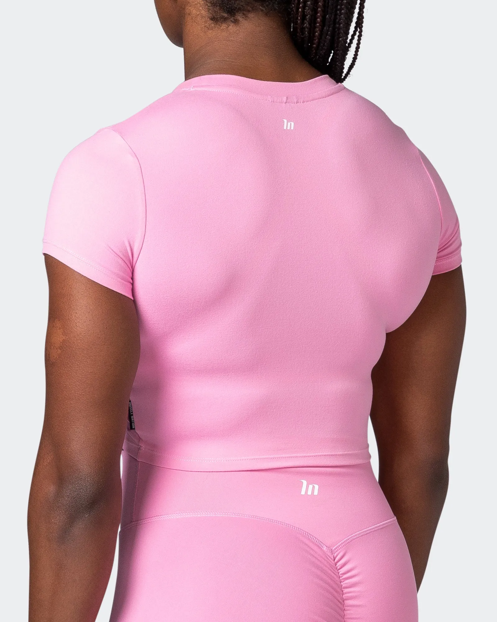 MN Everyday Cropped Tee - Candy Pink sold by Muscle Nation product image thumbnail 5