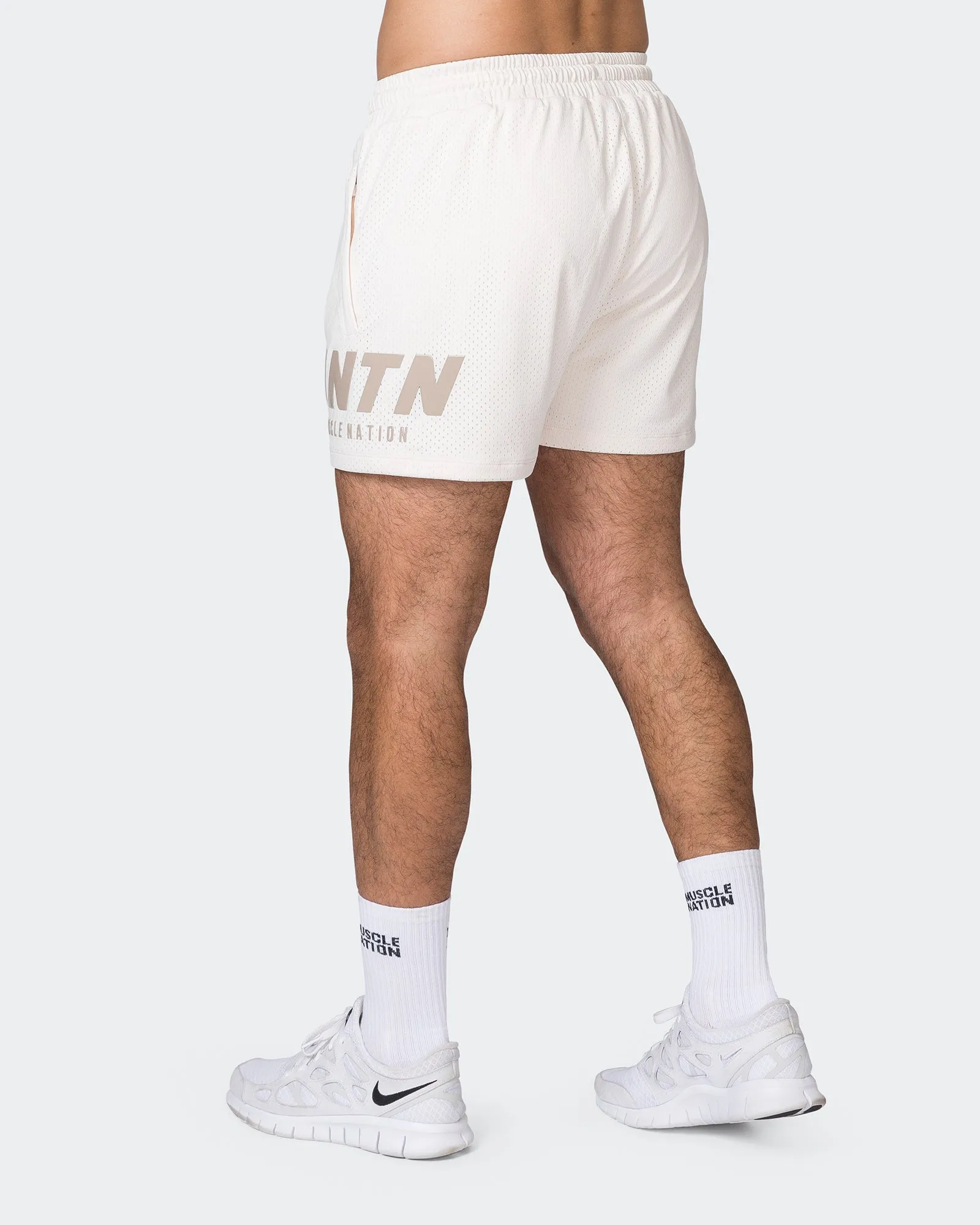MNTN Lay Up 3.5" Shorts - Travertine sold by Muscle Nation product image thumbnail 5