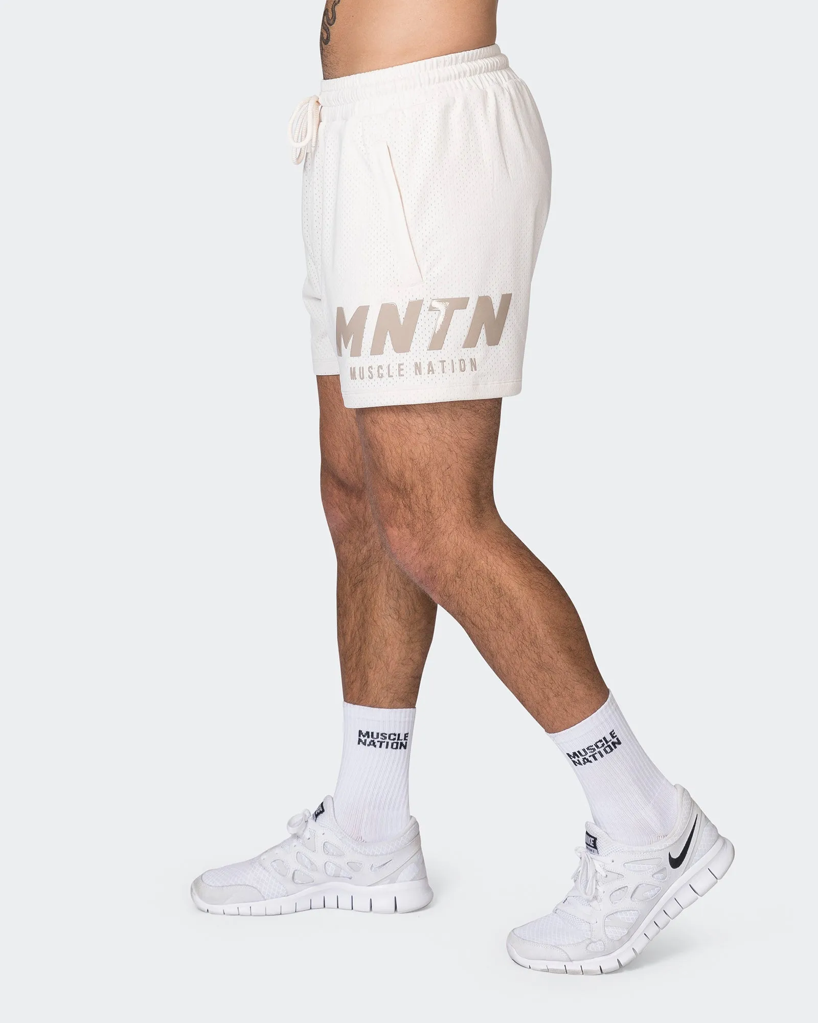 MNTN Lay Up 3.5" Shorts - Travertine sold by Muscle Nation product image thumbnail 4