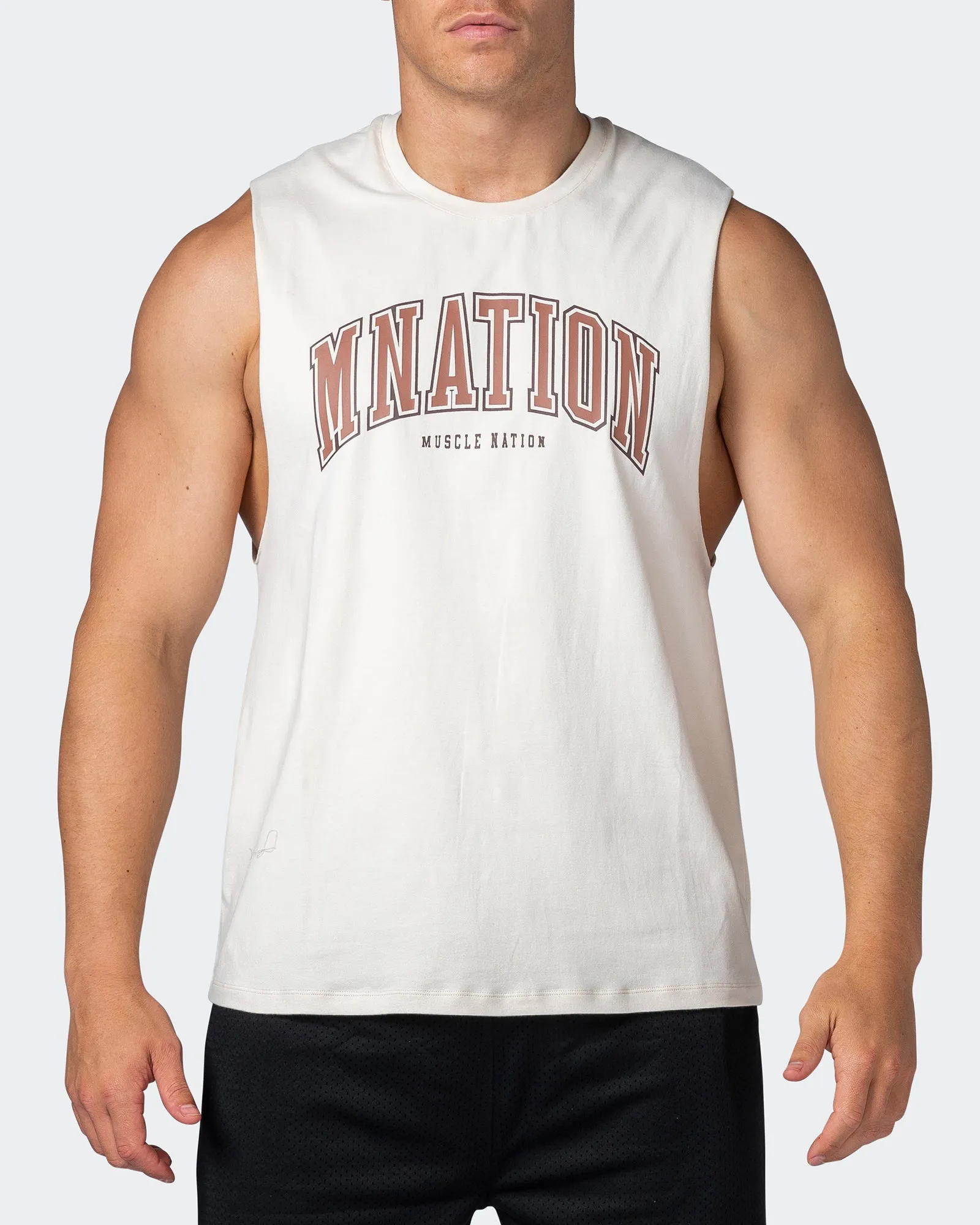 MNation Varsity Drop Arm Tank - Dew sold by Muscle Nation product image thumbnail 2