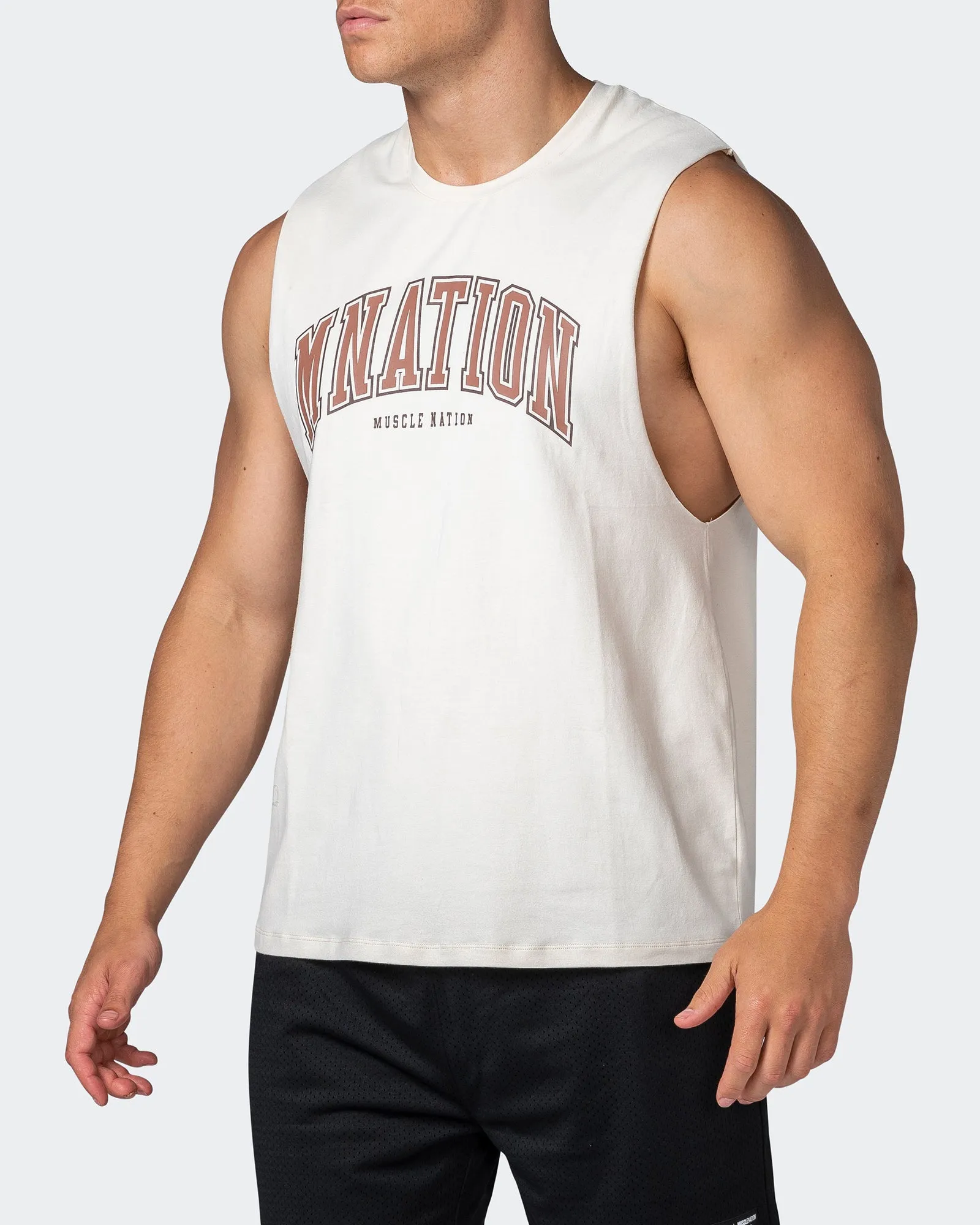 MNation Varsity Drop Arm Tank - Dew sold by Muscle Nation product image thumbnail 3